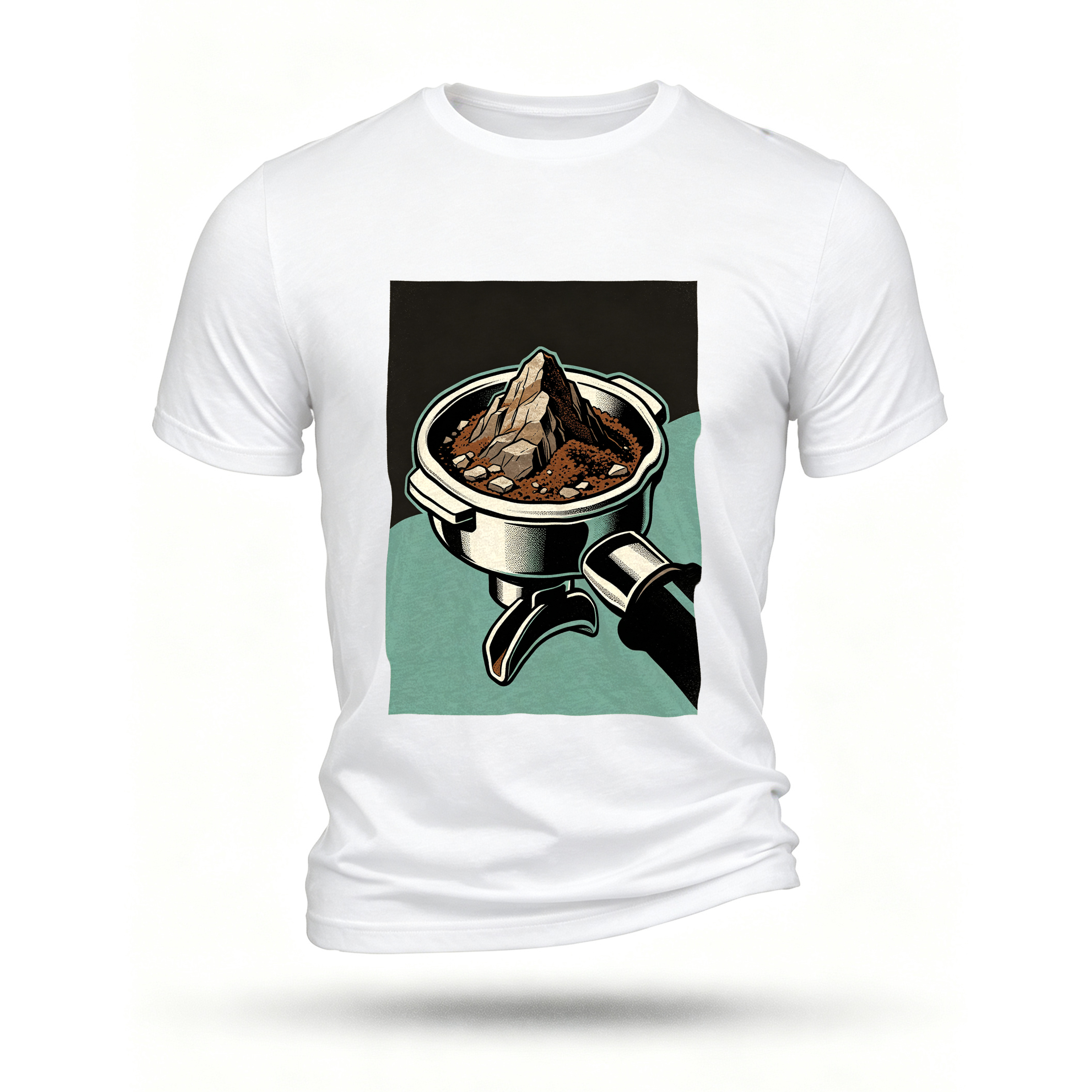 White T-shirt, front print