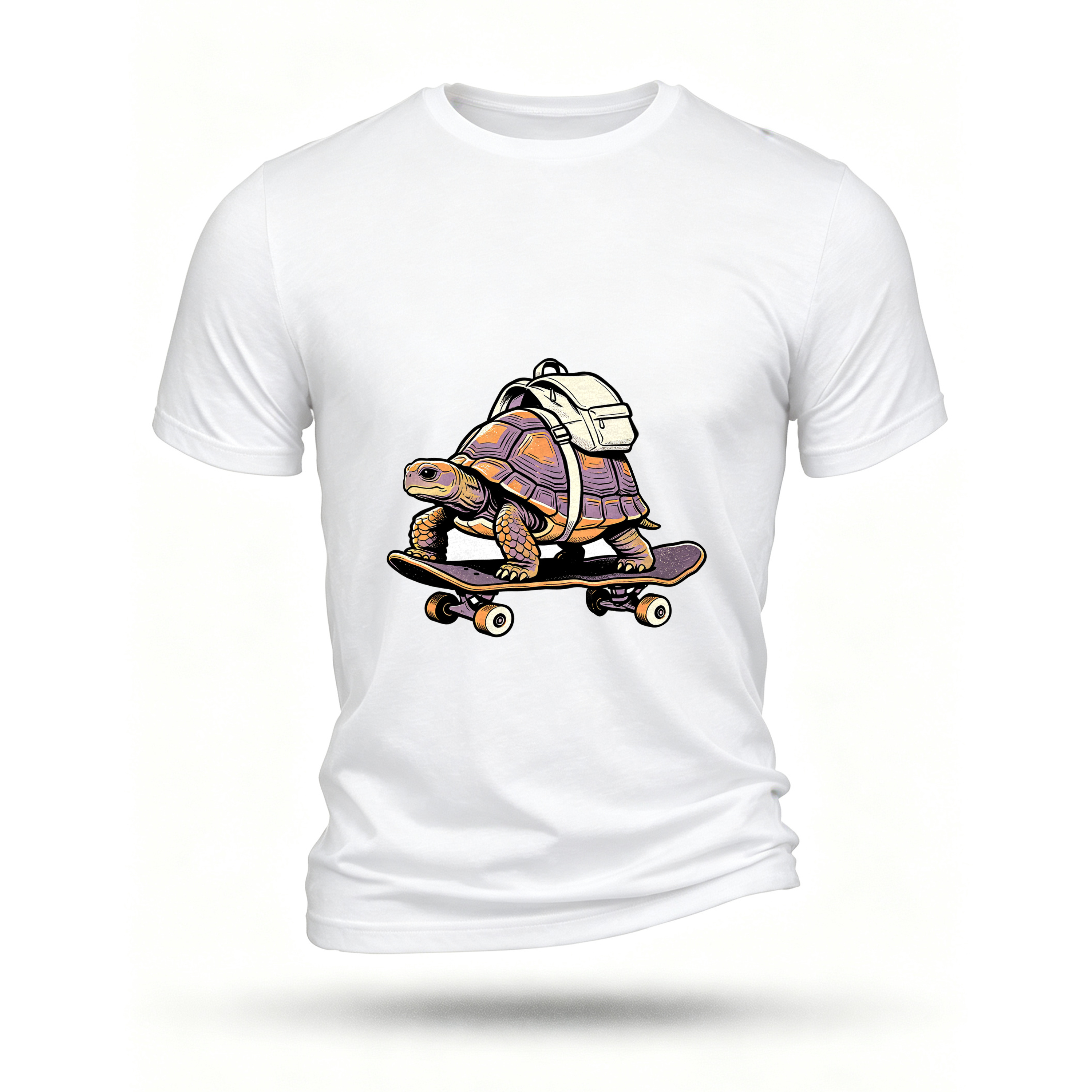 White T-shirt, front print