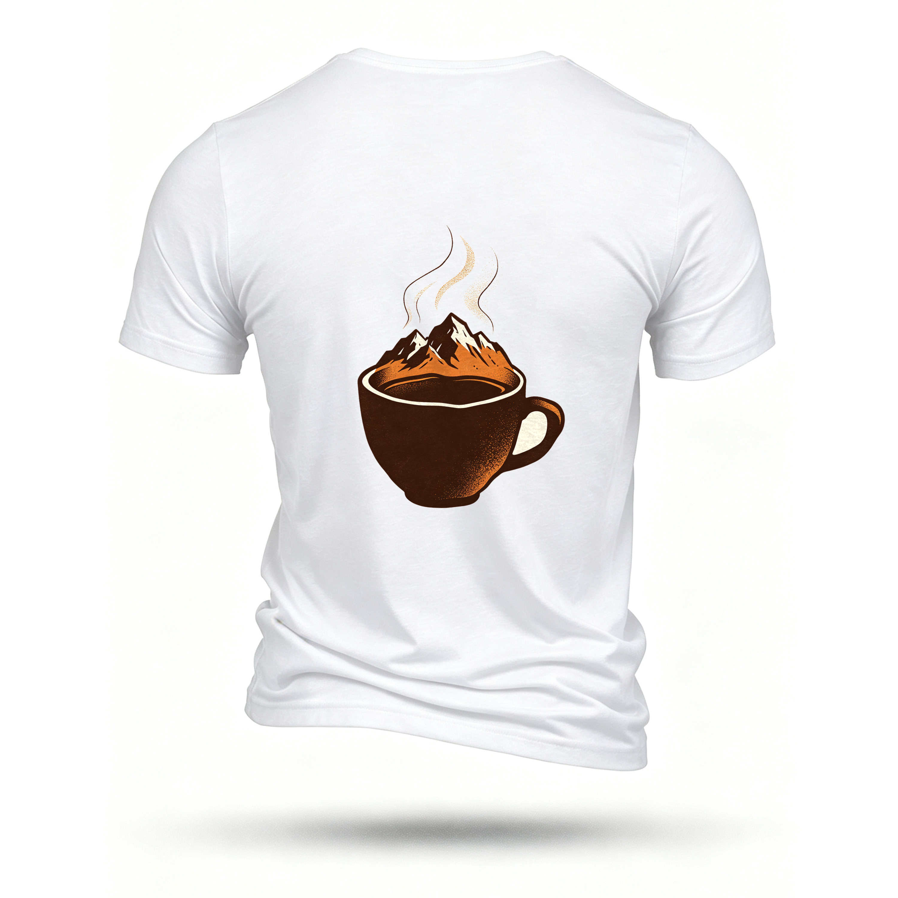 White T-shirt, back print