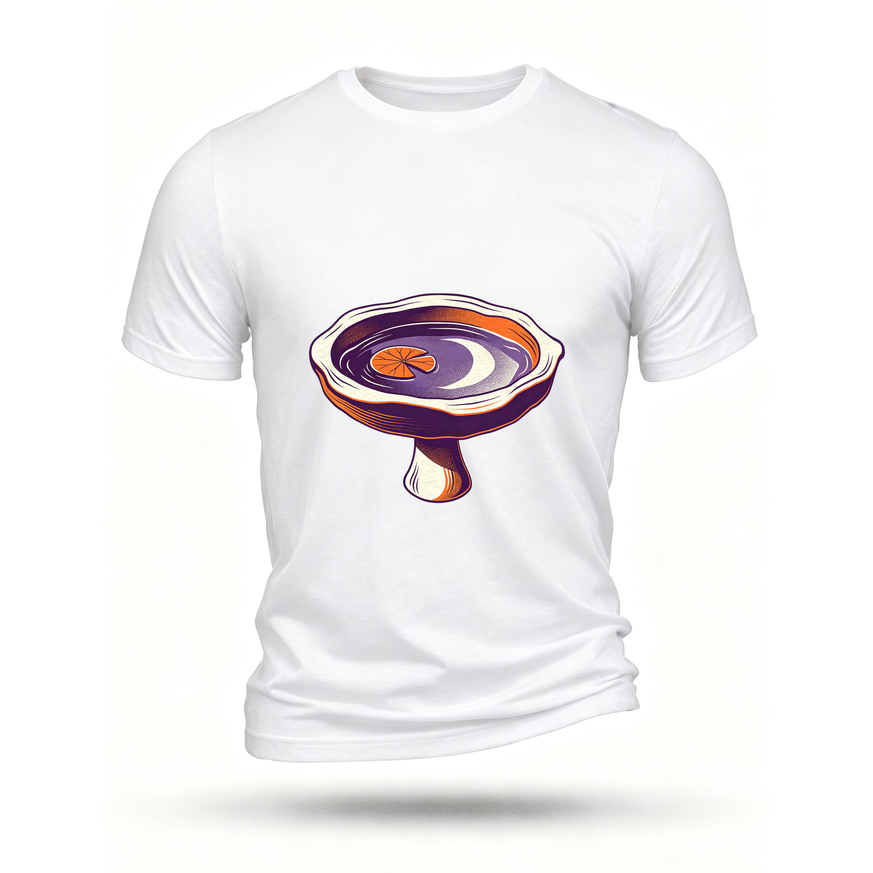 White T-shirt, front print