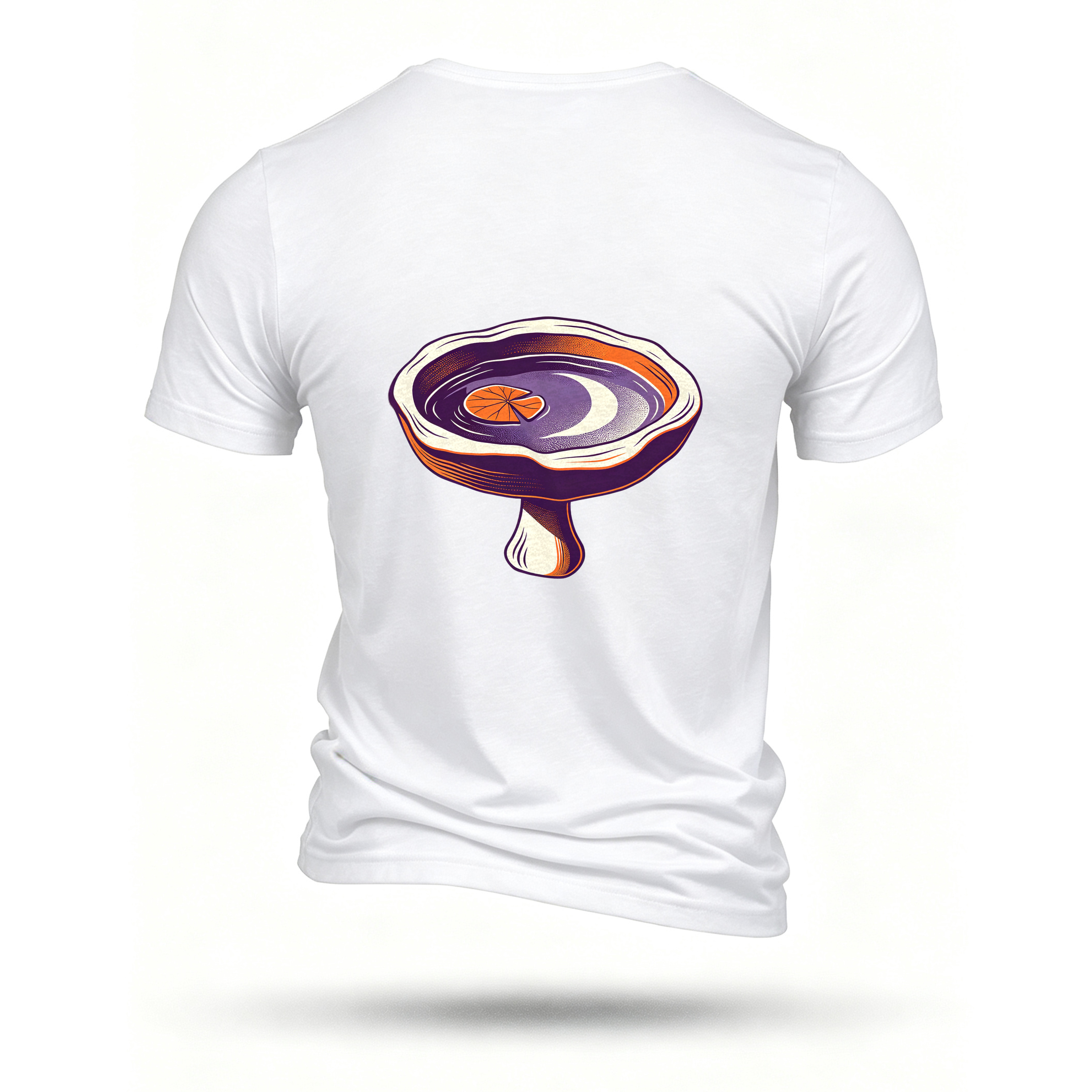 White T-shirt, back print