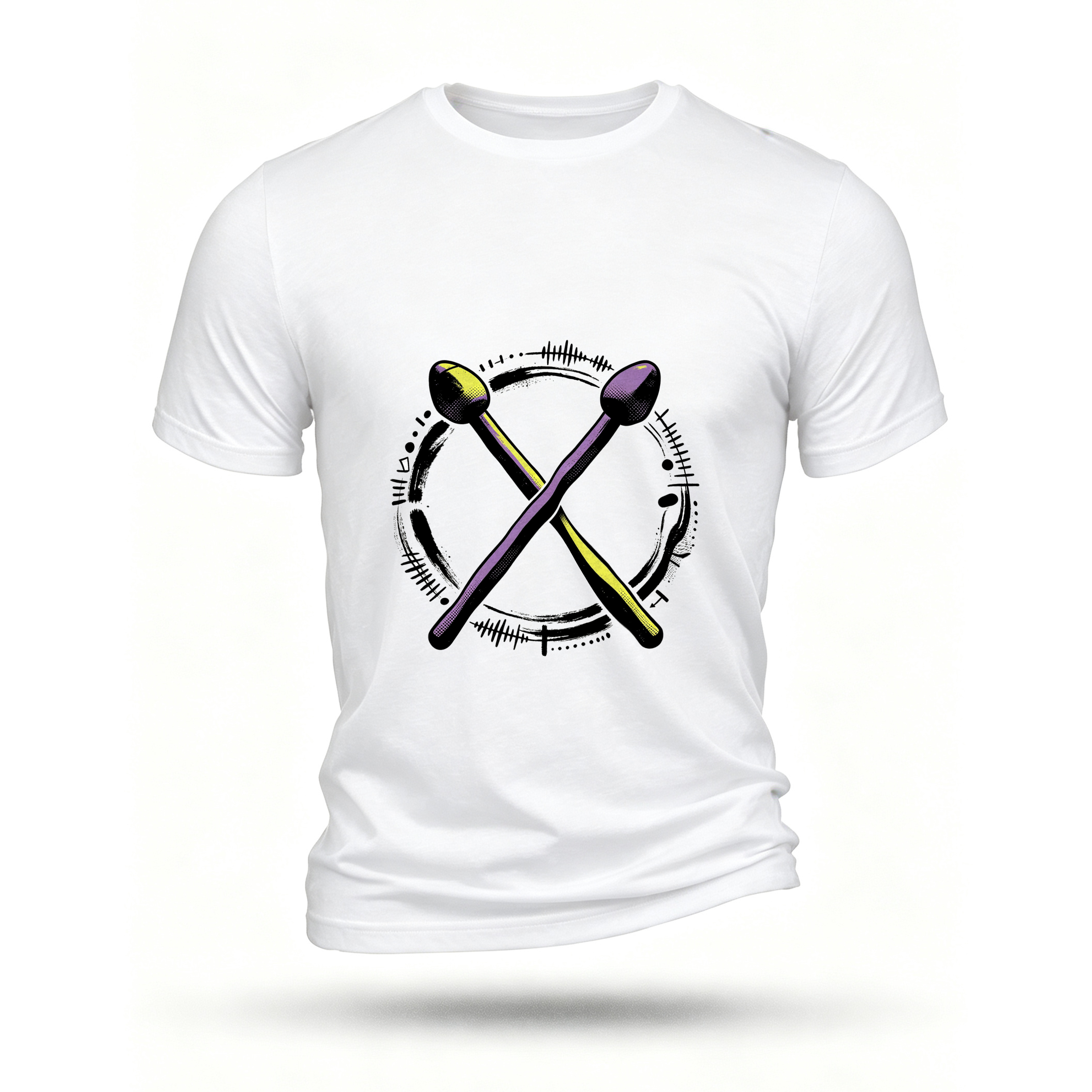 White T-shirt, front print