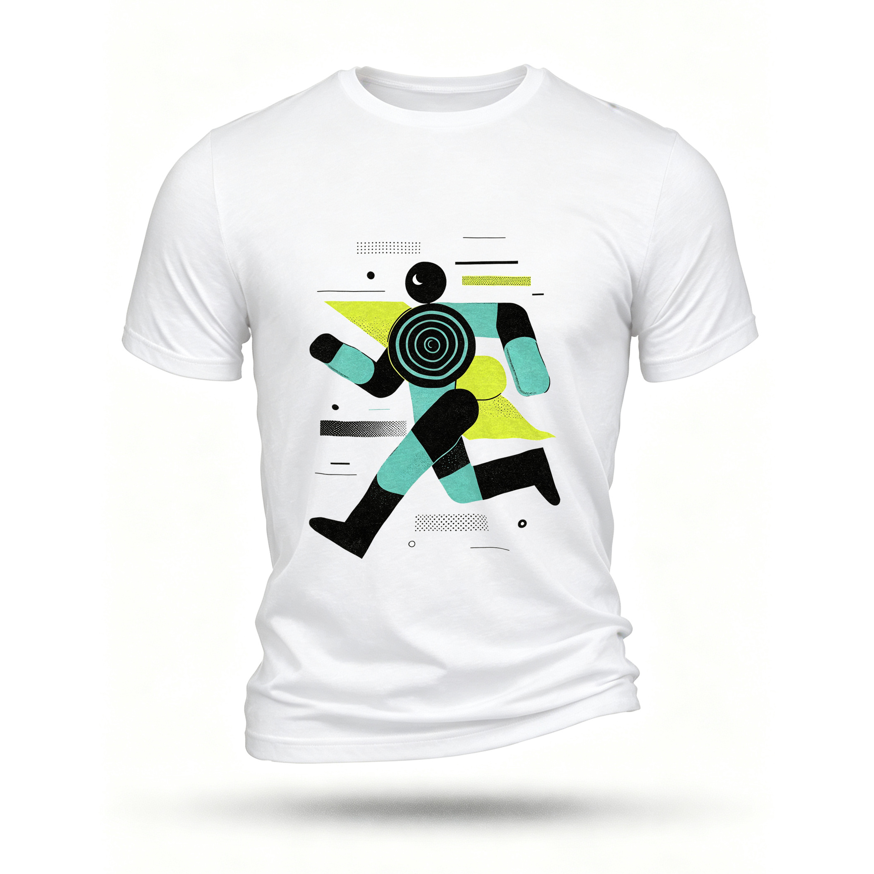 White T-shirt, front print