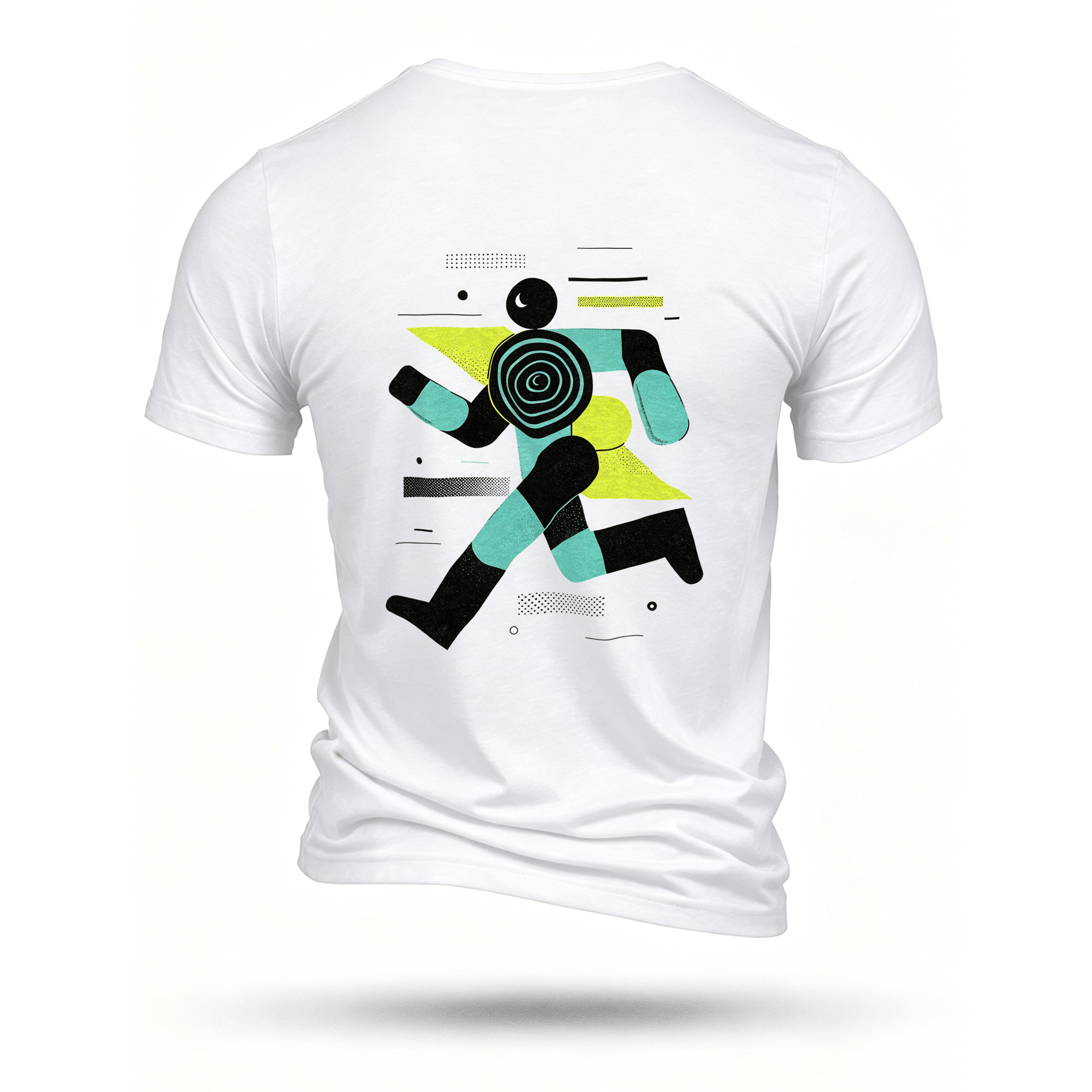 White T-shirt, back print