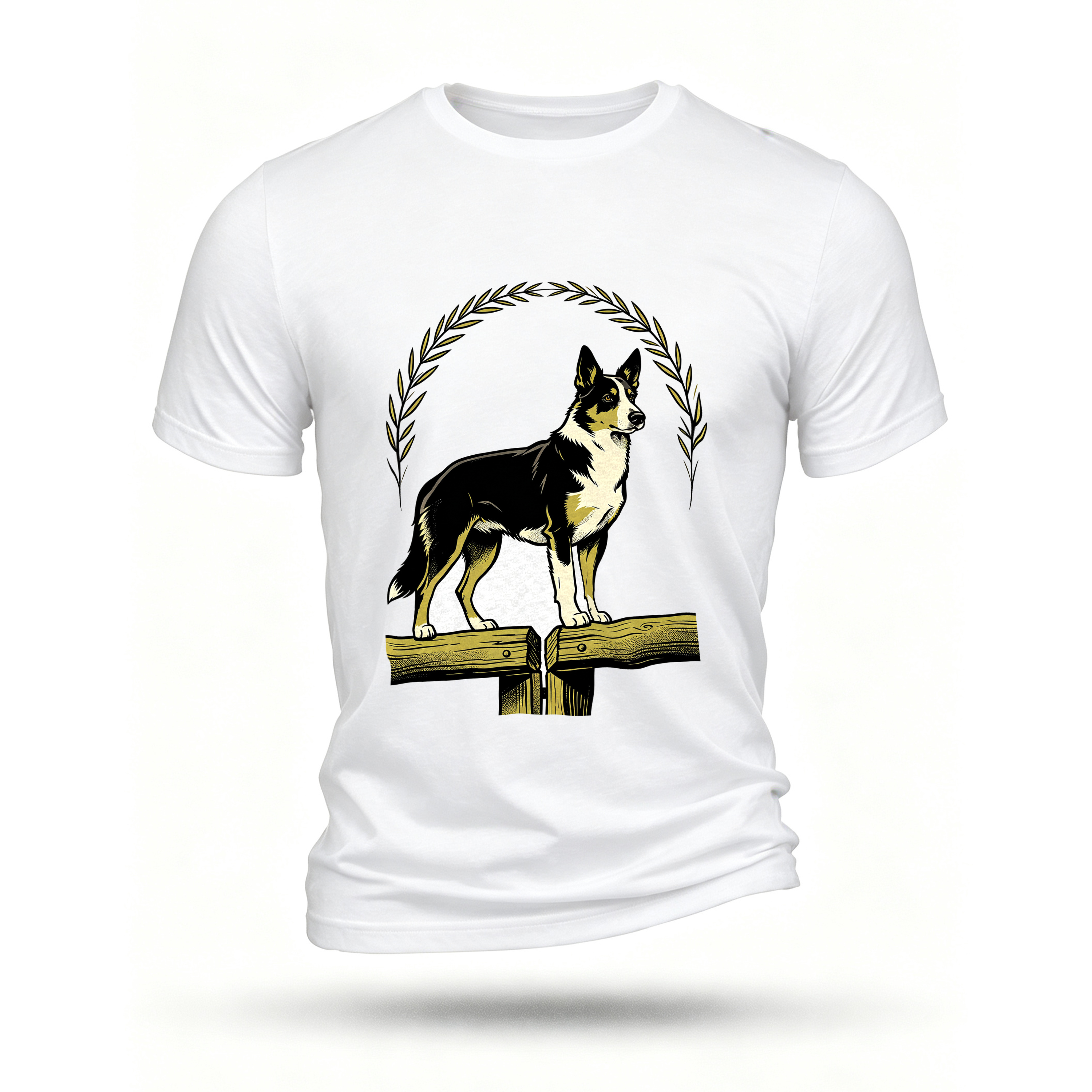 White T-shirt, front print