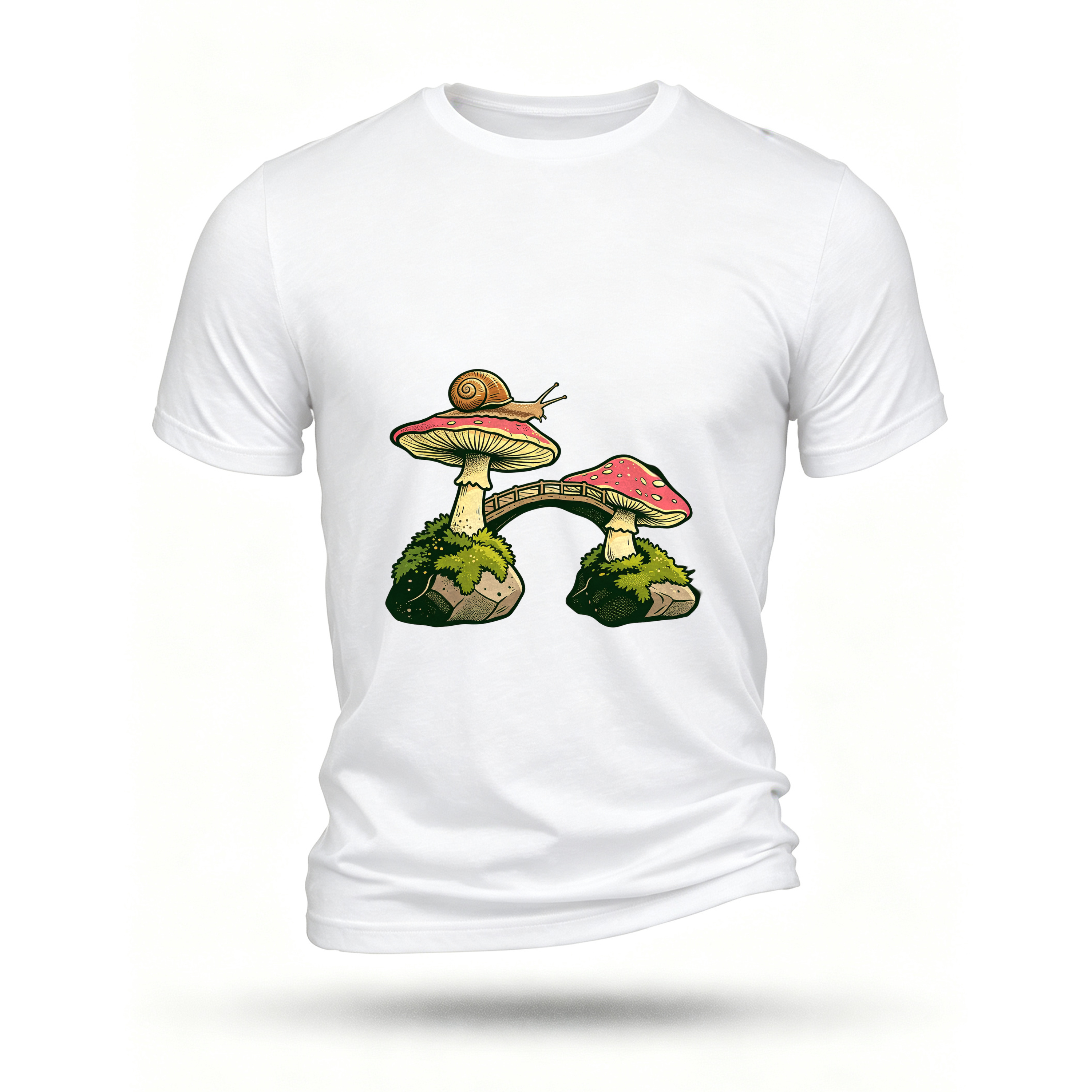 White T-shirt, front print