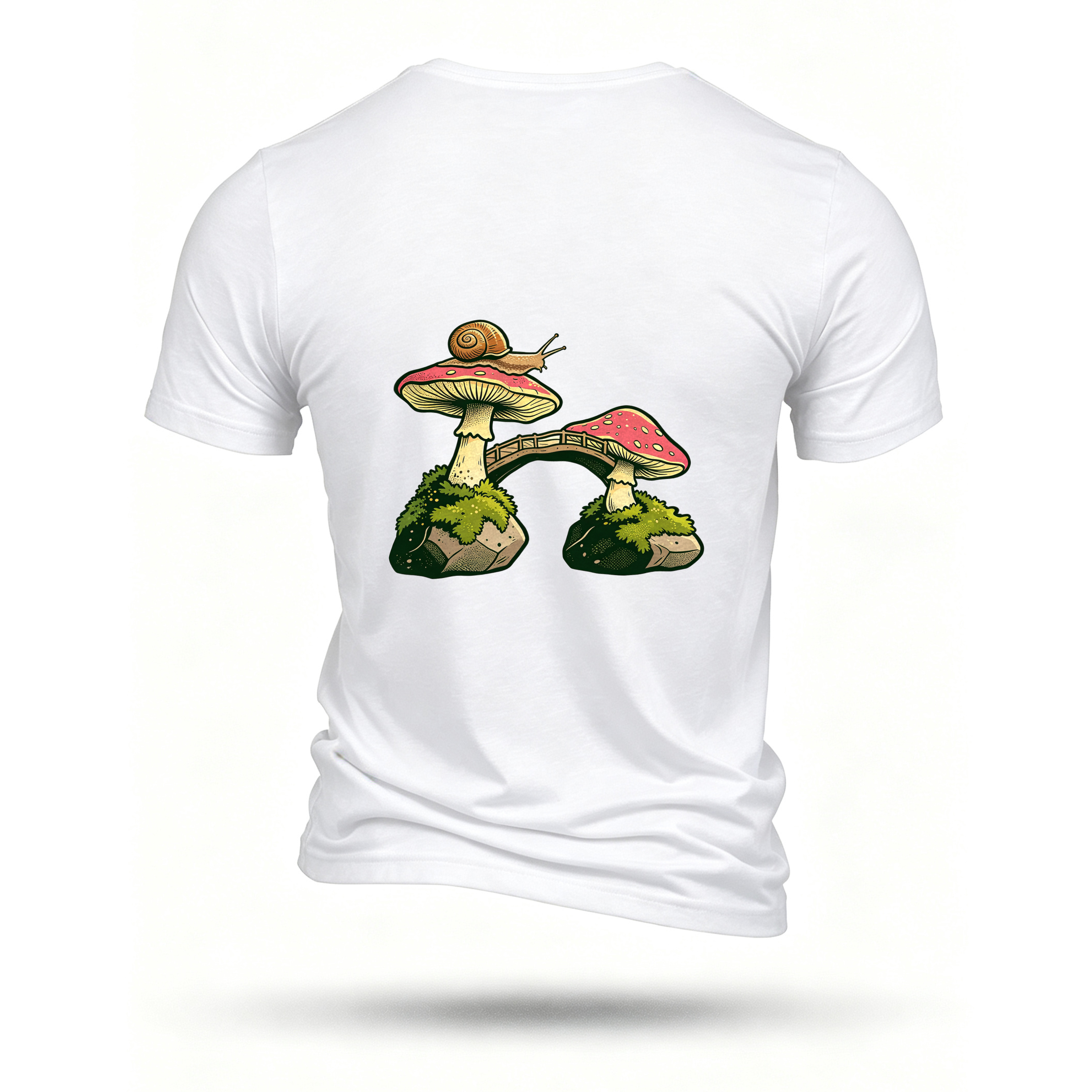 White T-shirt, back print