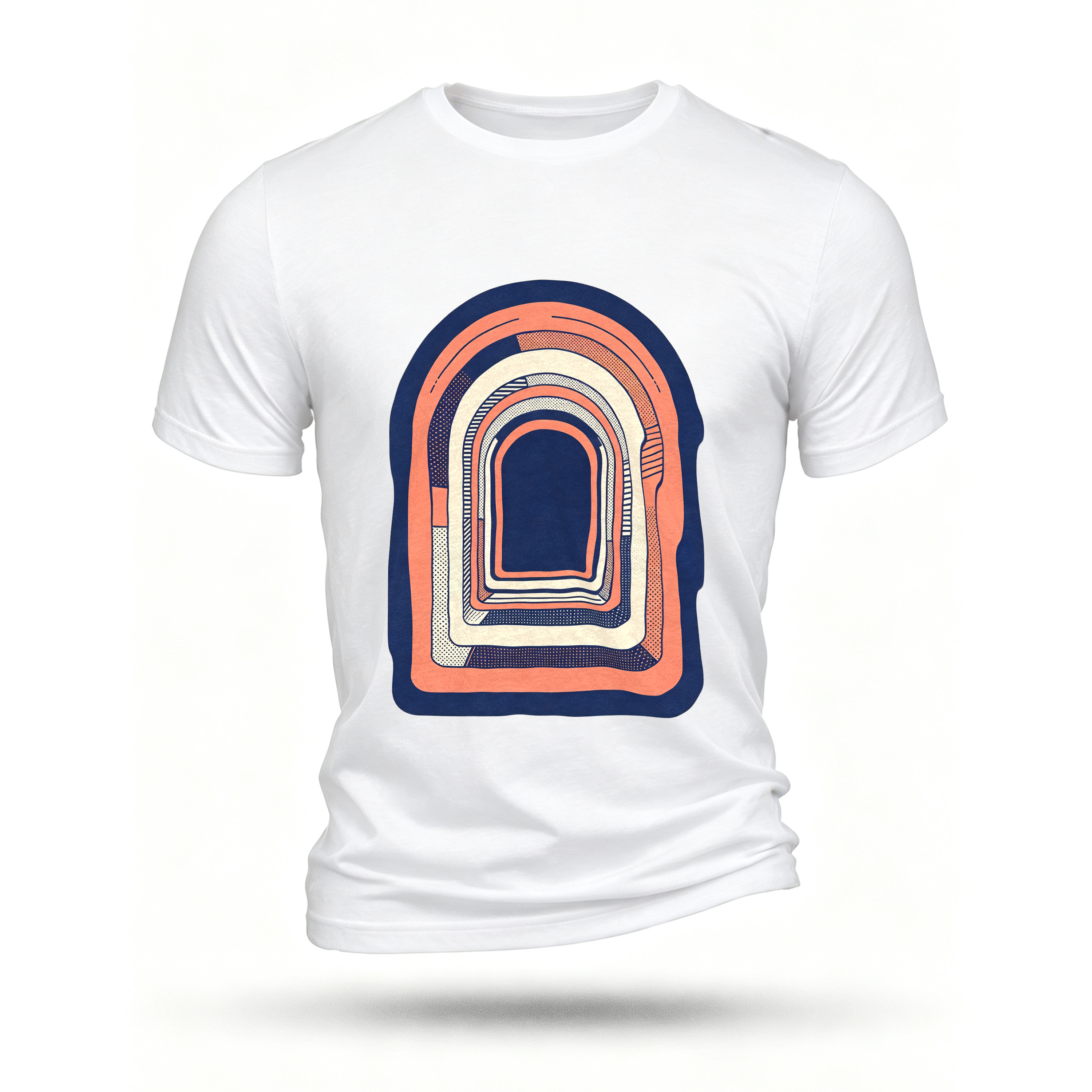 White T-shirt, front print