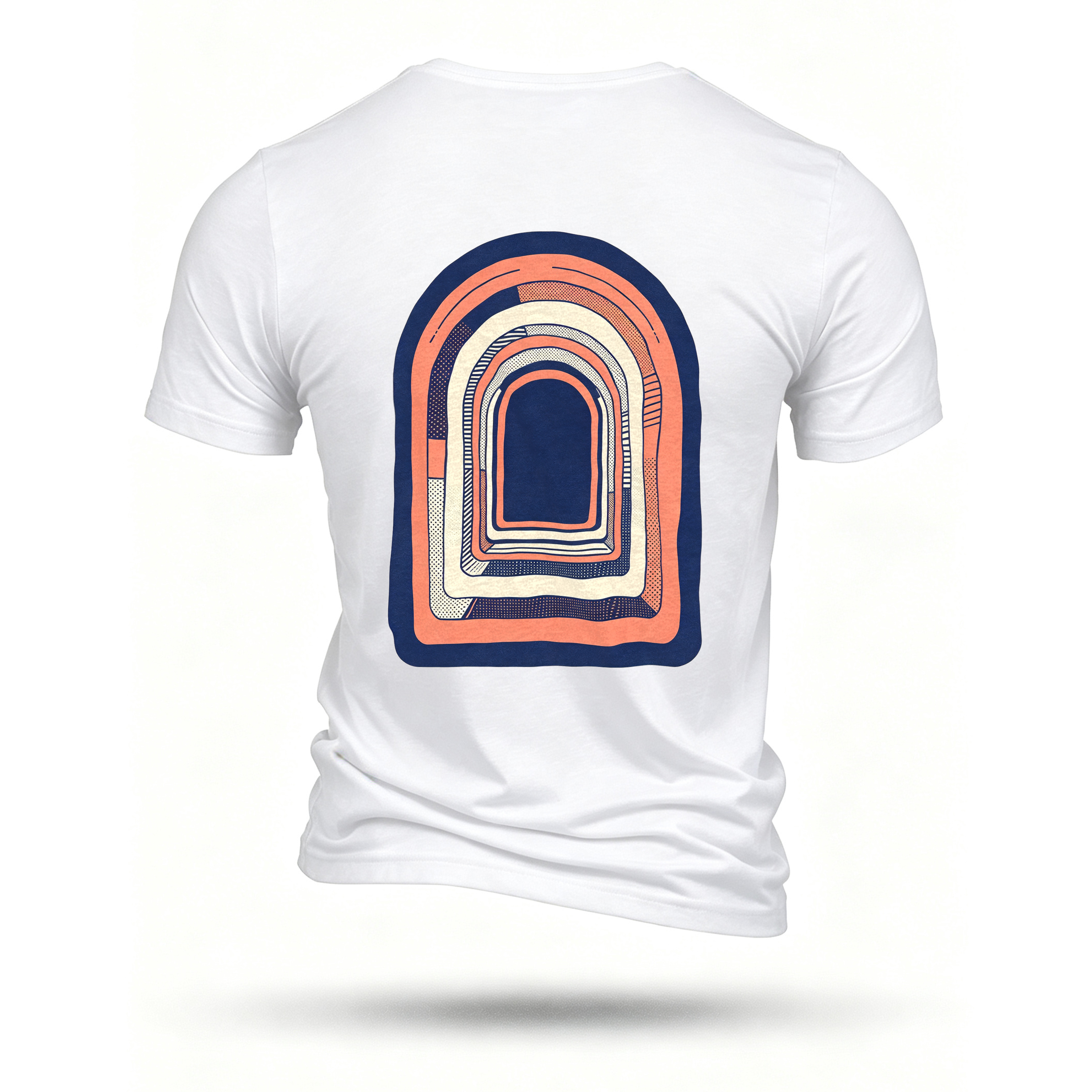 White T-shirt, back print