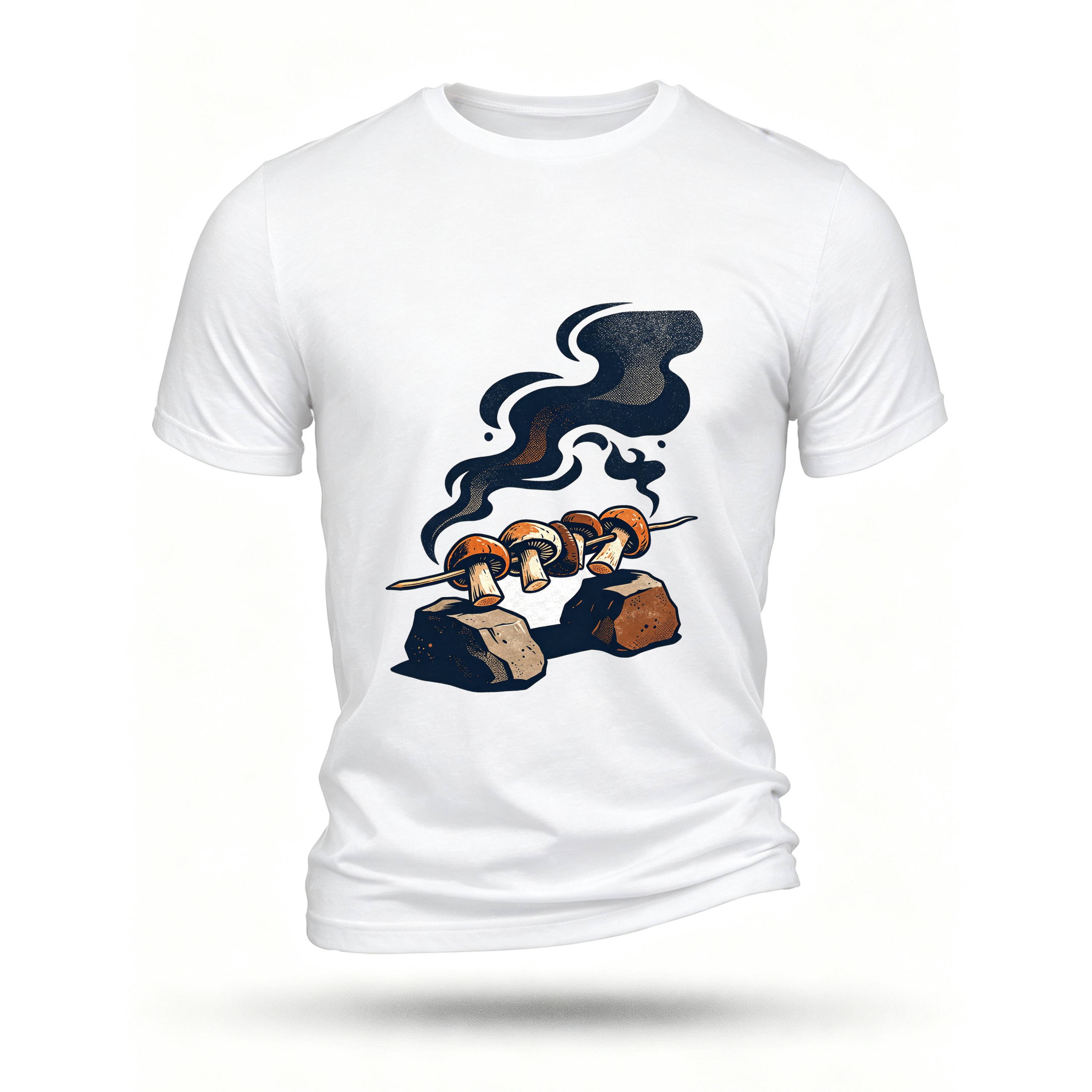 White T-shirt, front print