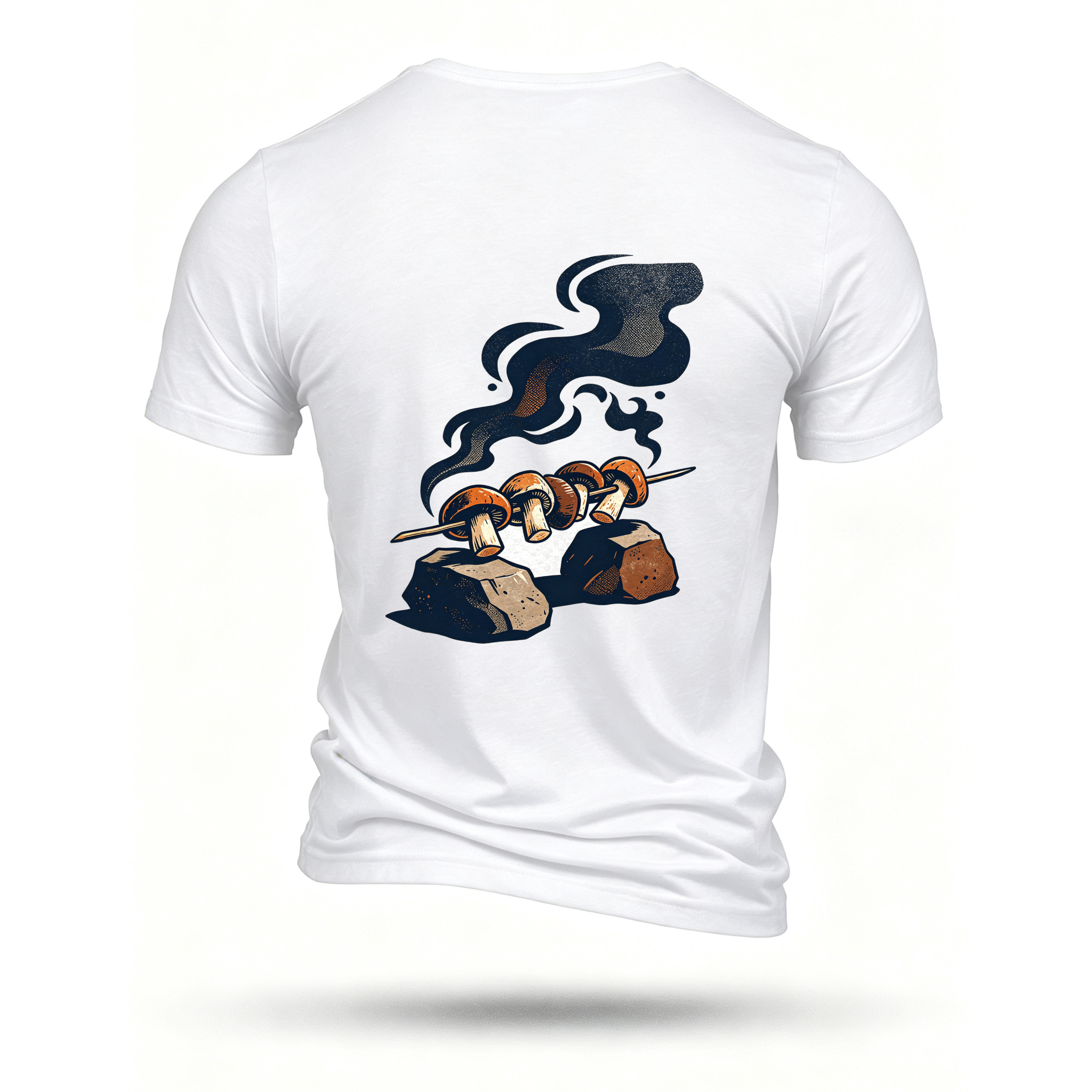White T-shirt, back print