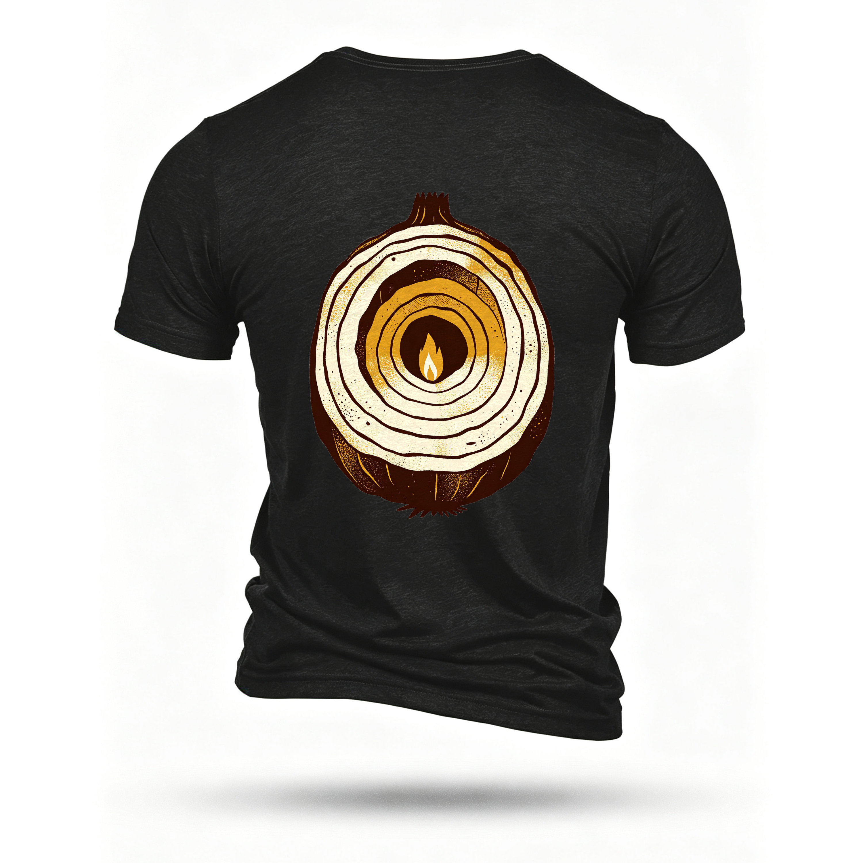 Black T-shirt, back print