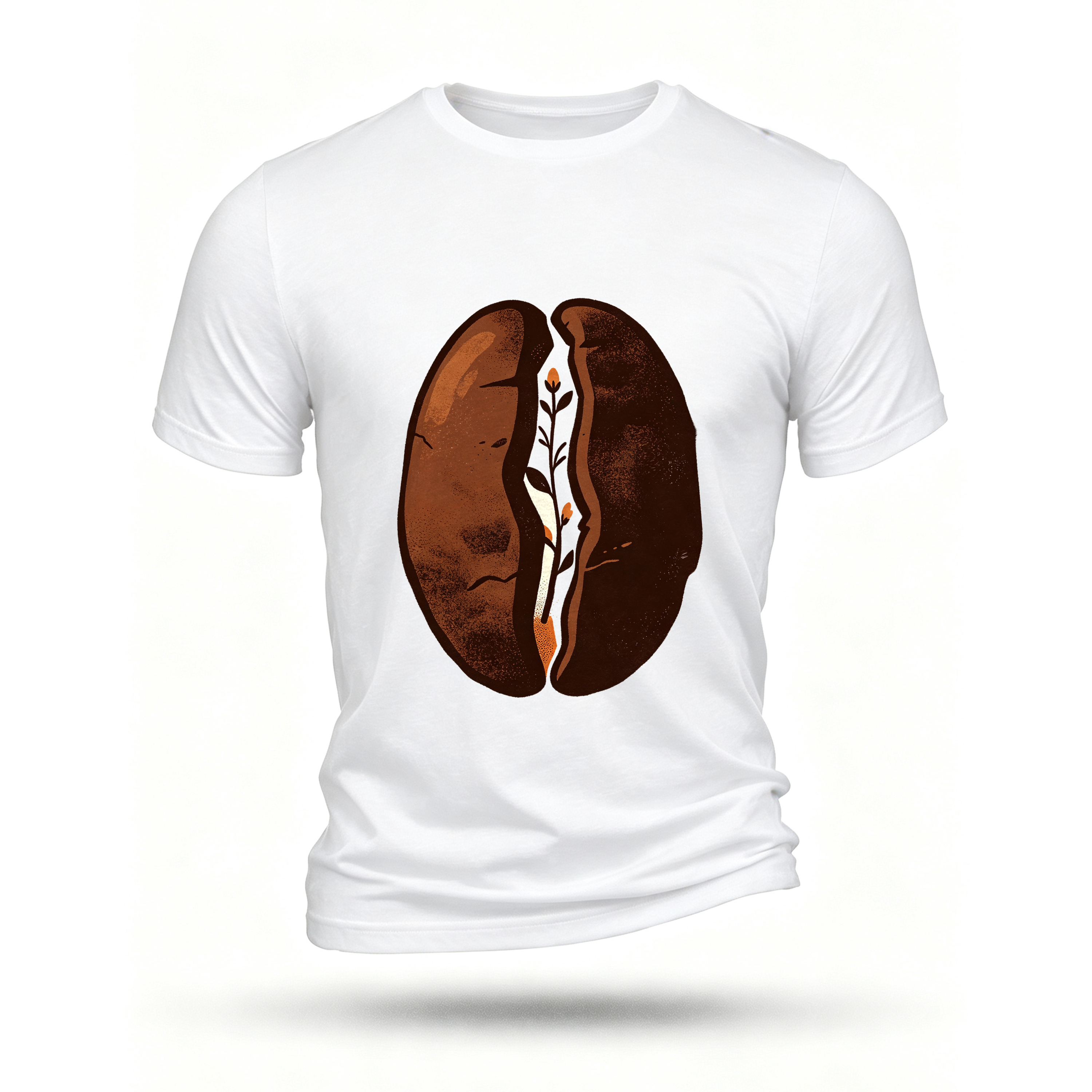 White T-shirt, front print