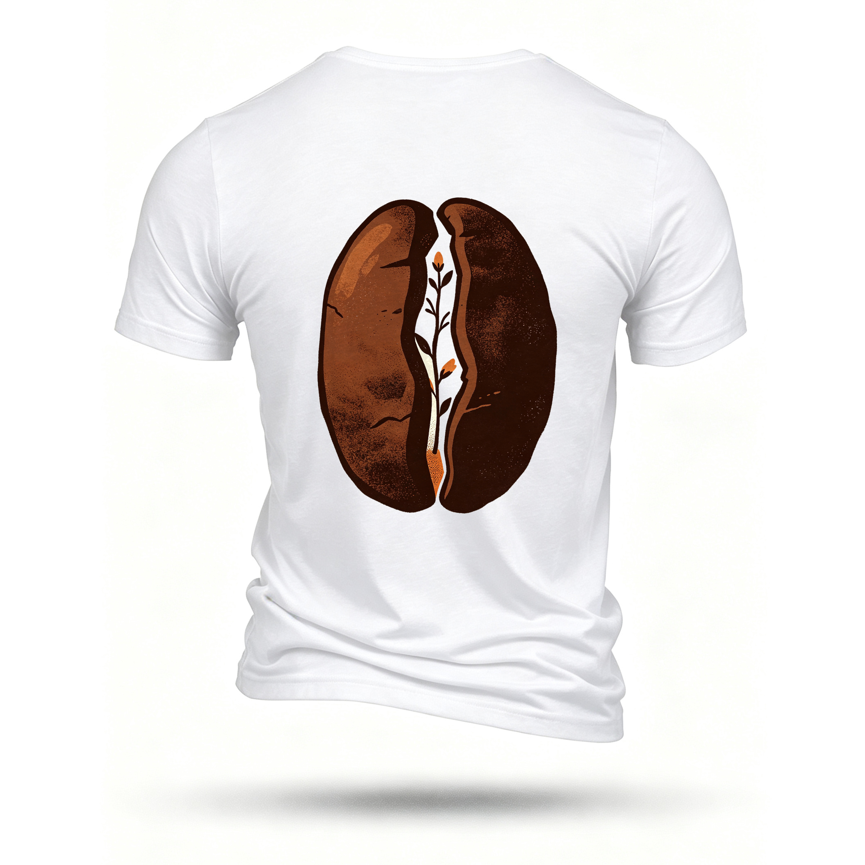 White T-shirt, back print