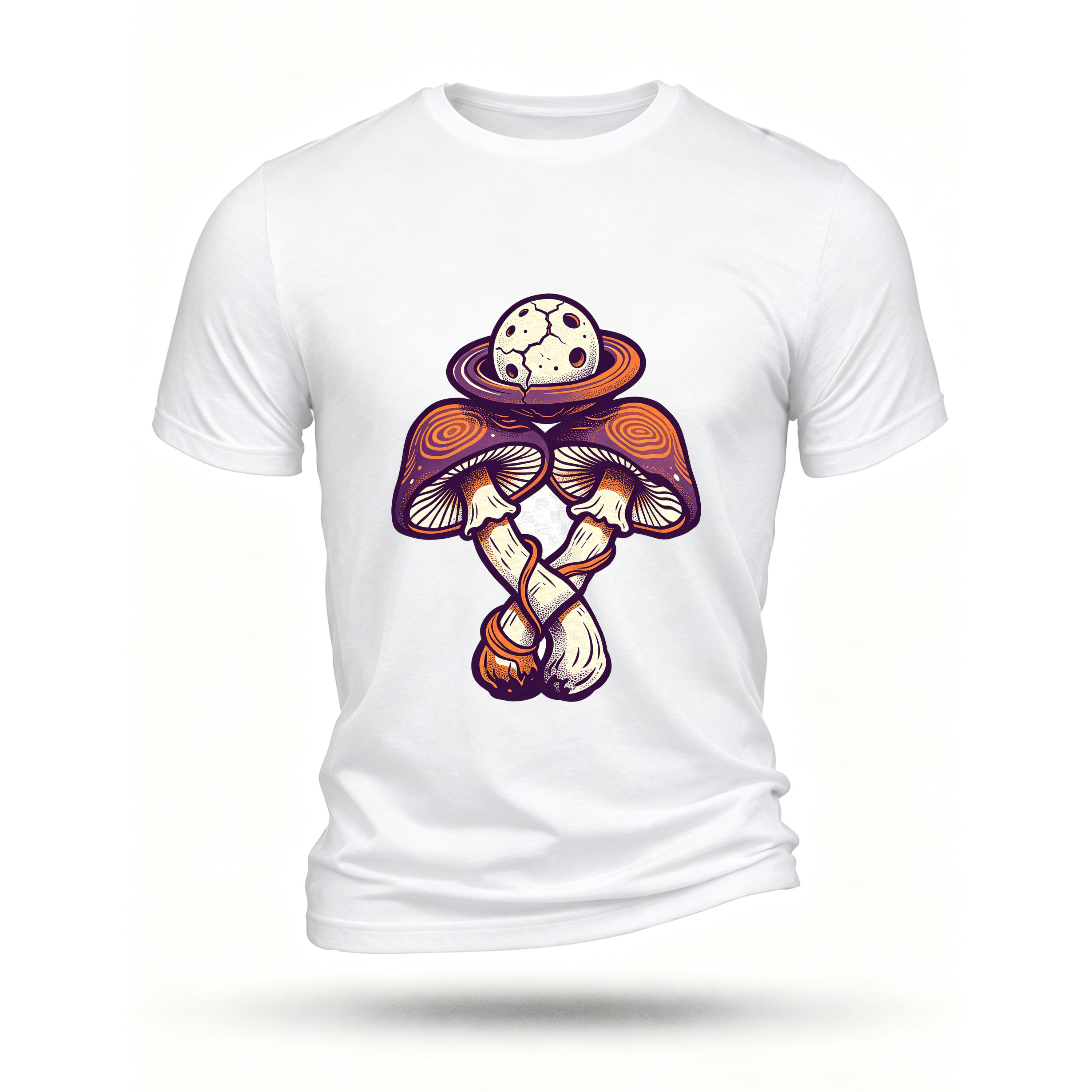 White T-shirt, front print