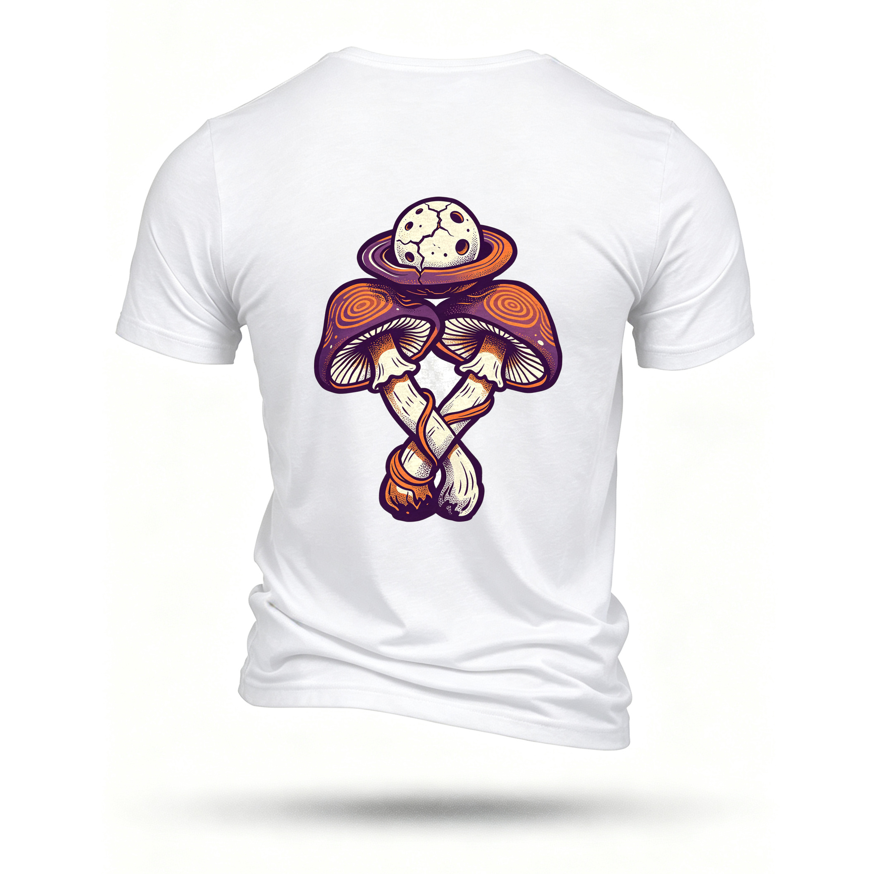 White T-shirt, back print