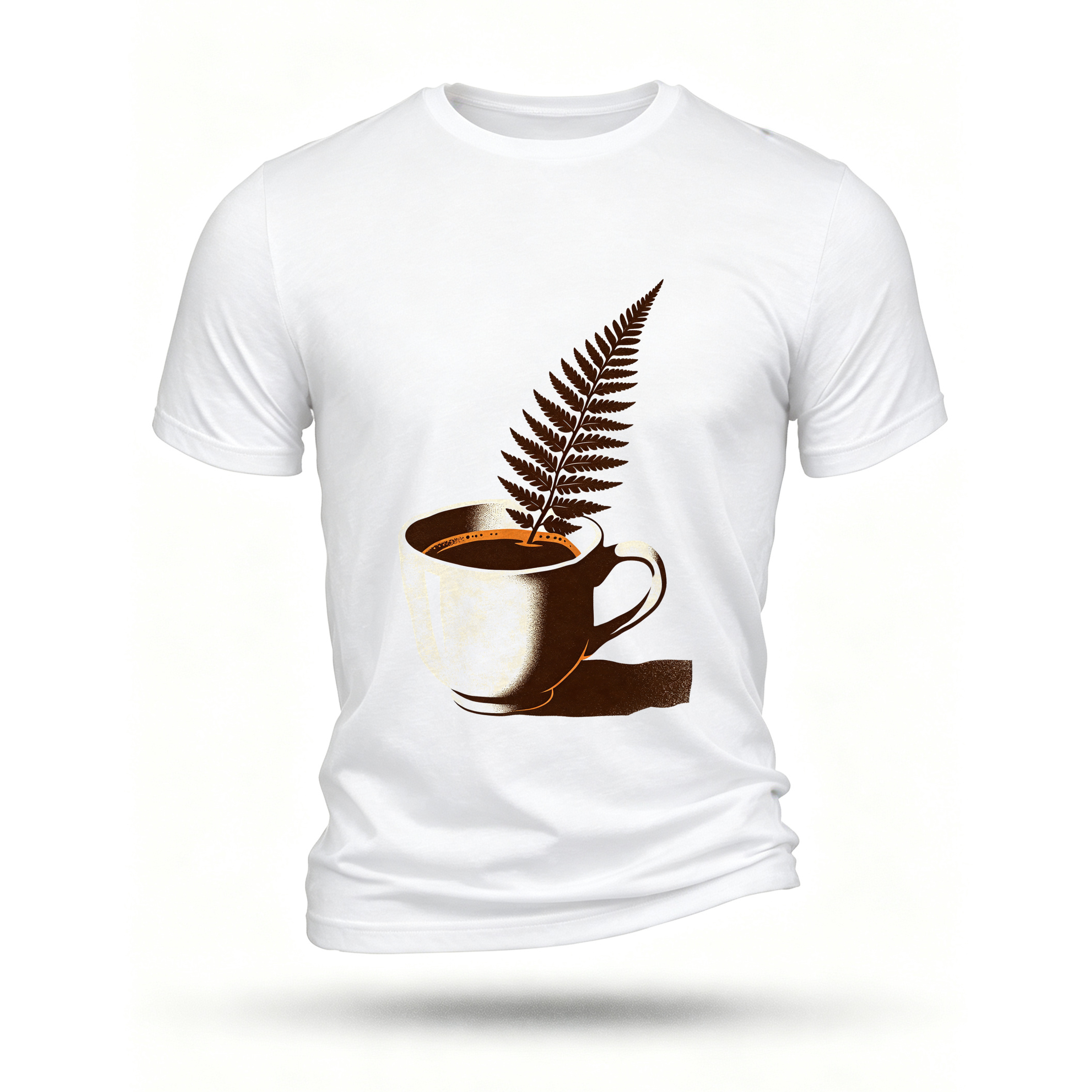 White T-shirt, front print