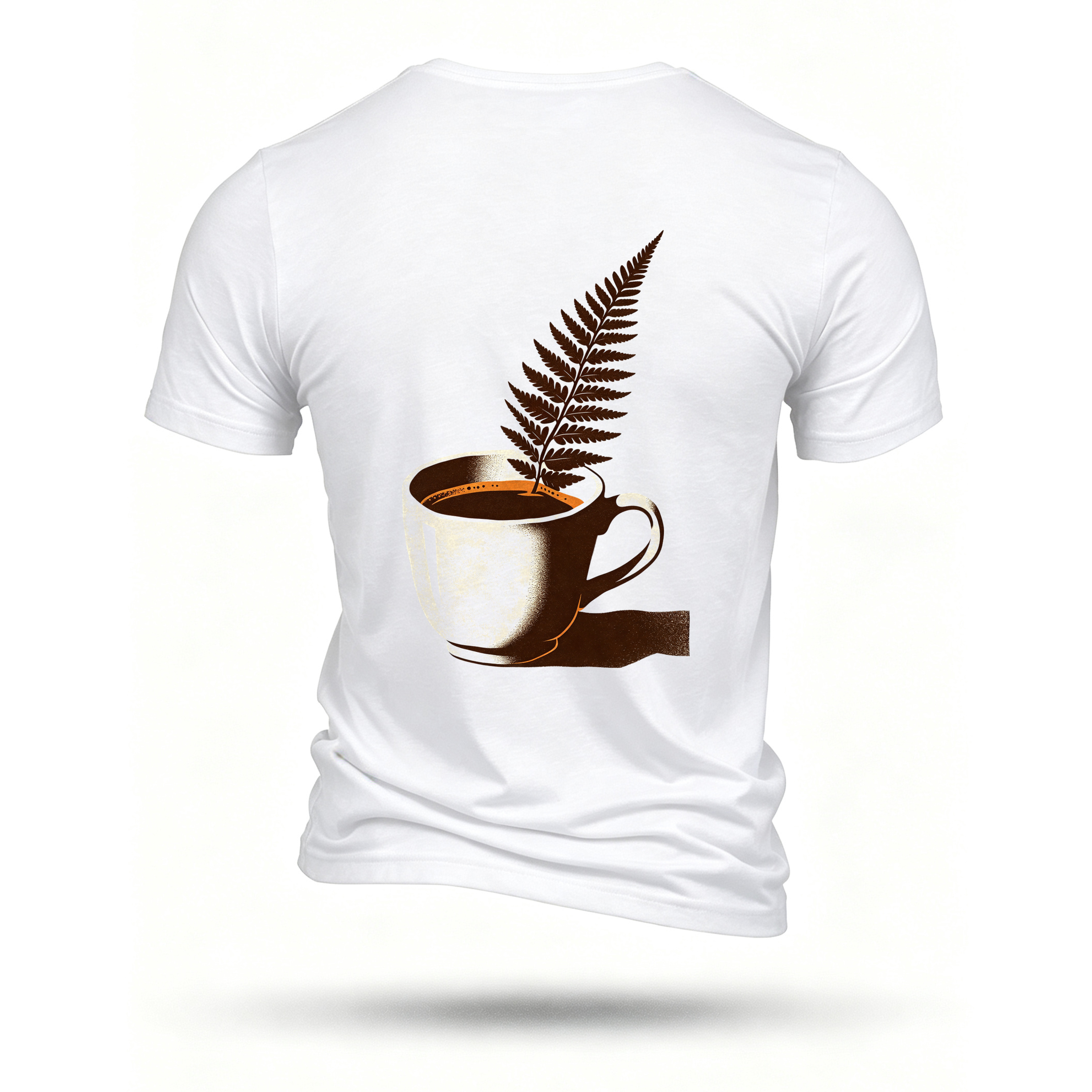 White T-shirt, back print