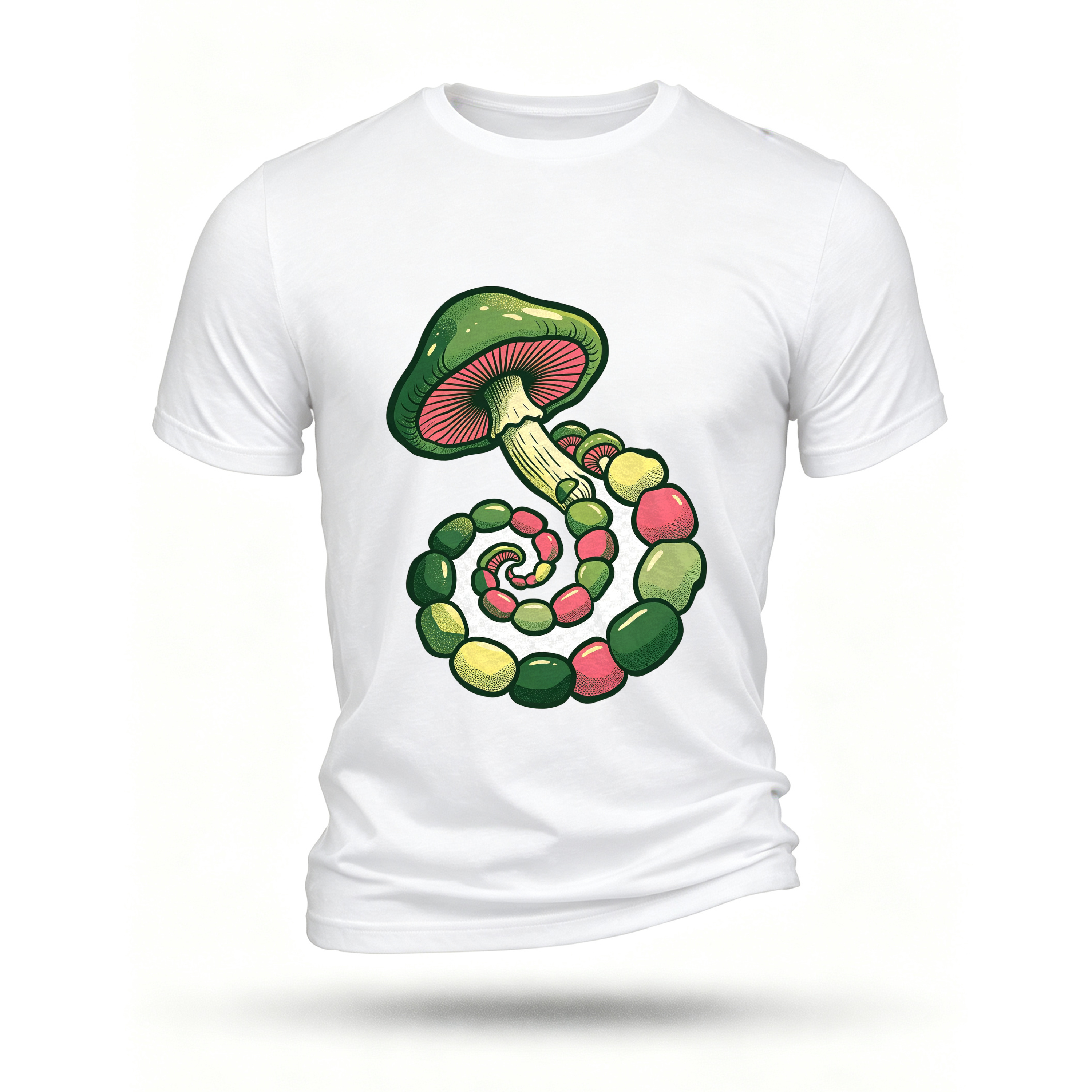 White T-shirt, front print