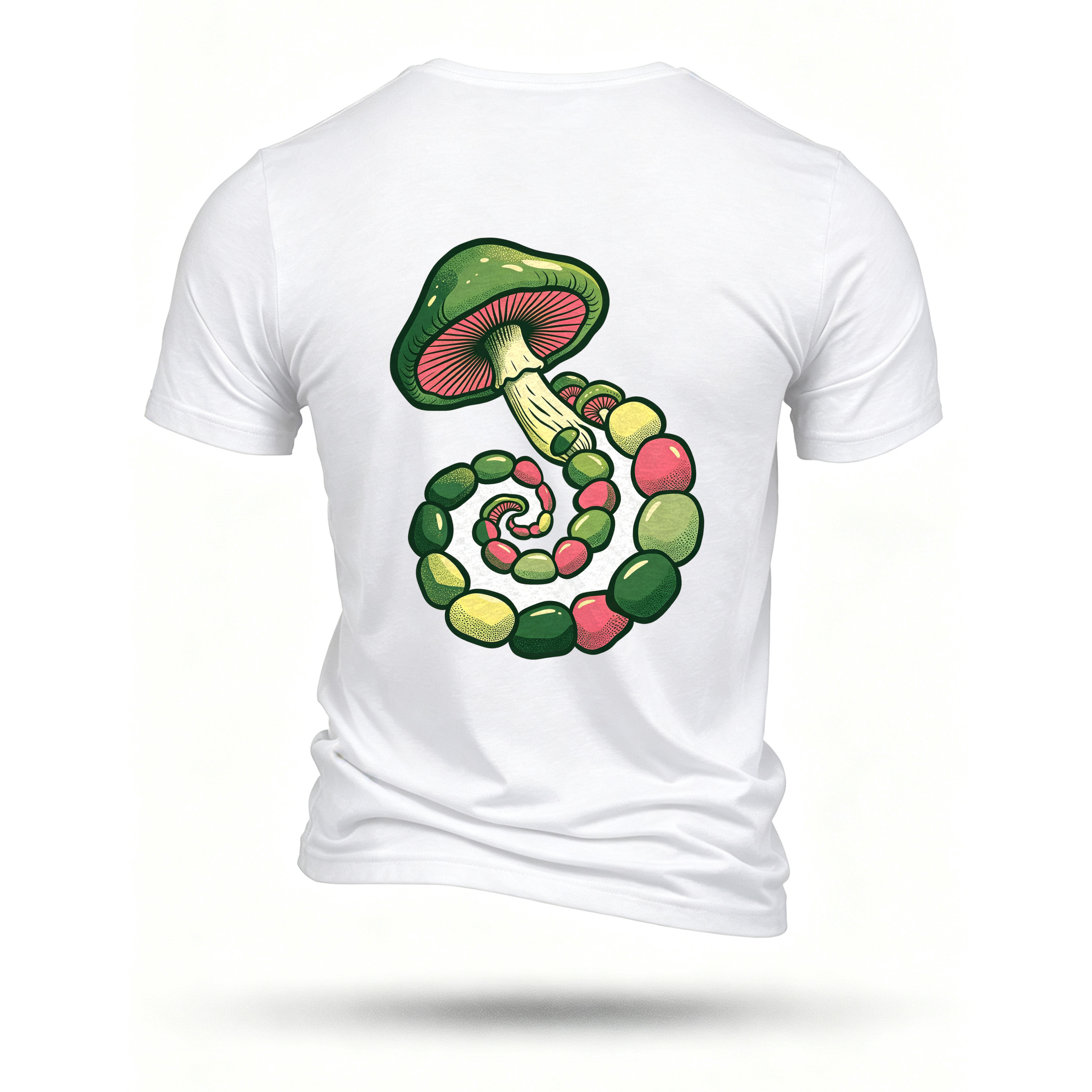 White T-shirt, back print