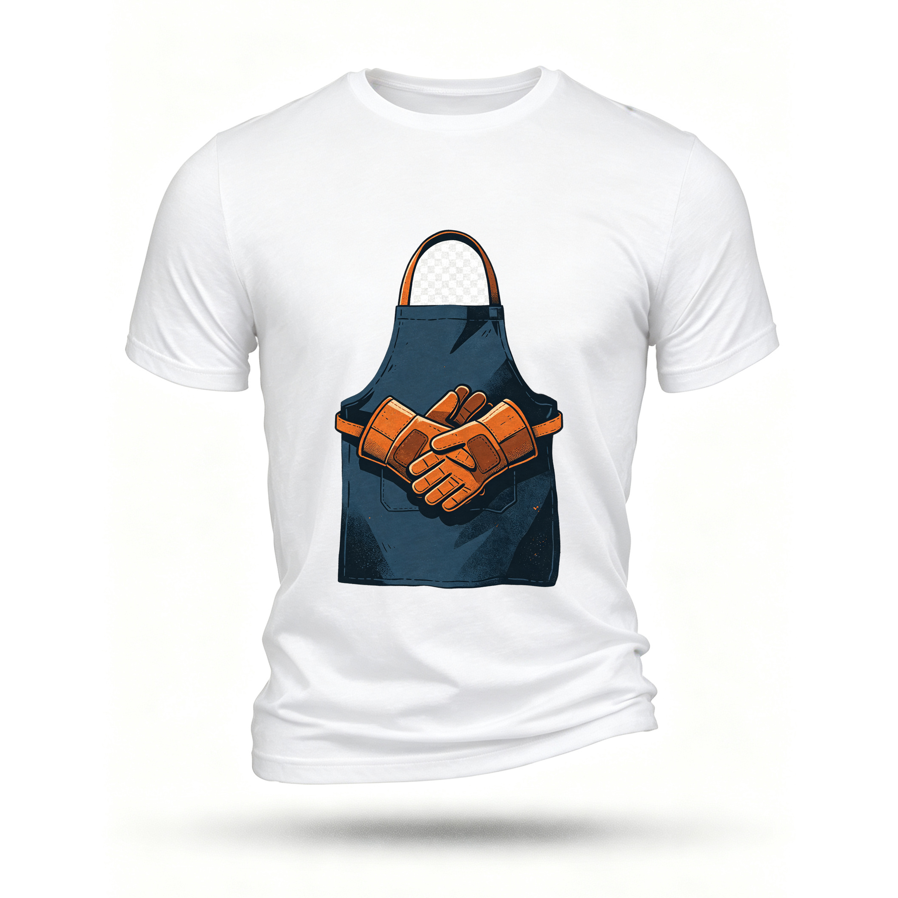 White T-shirt, front print