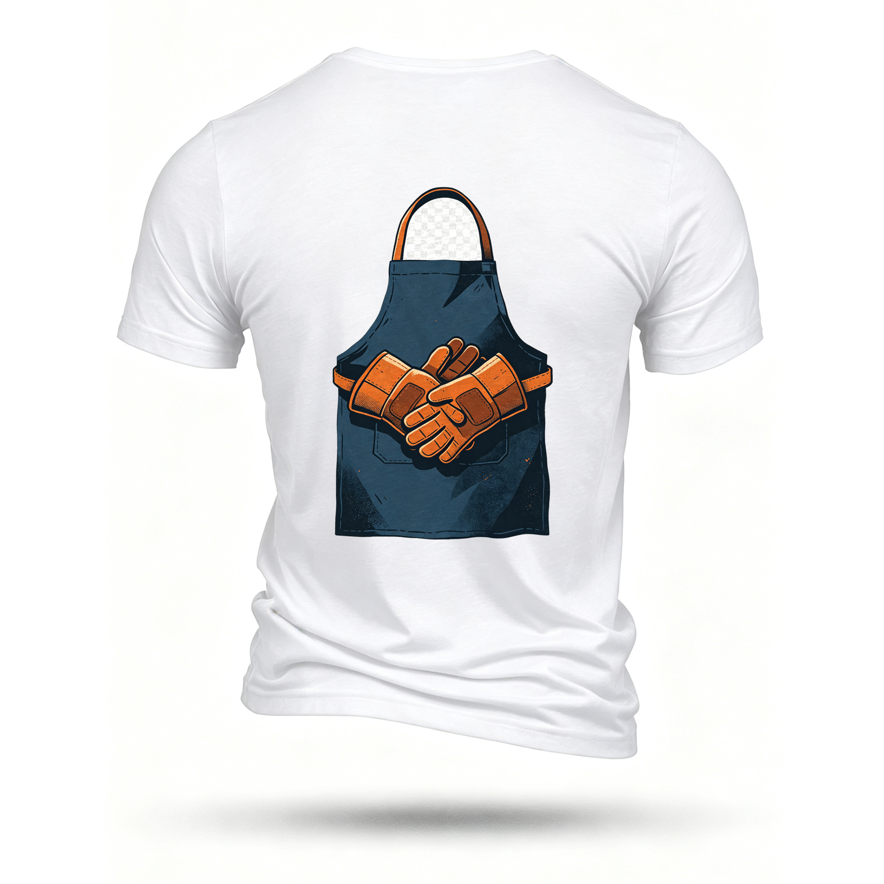 White T-shirt, back print