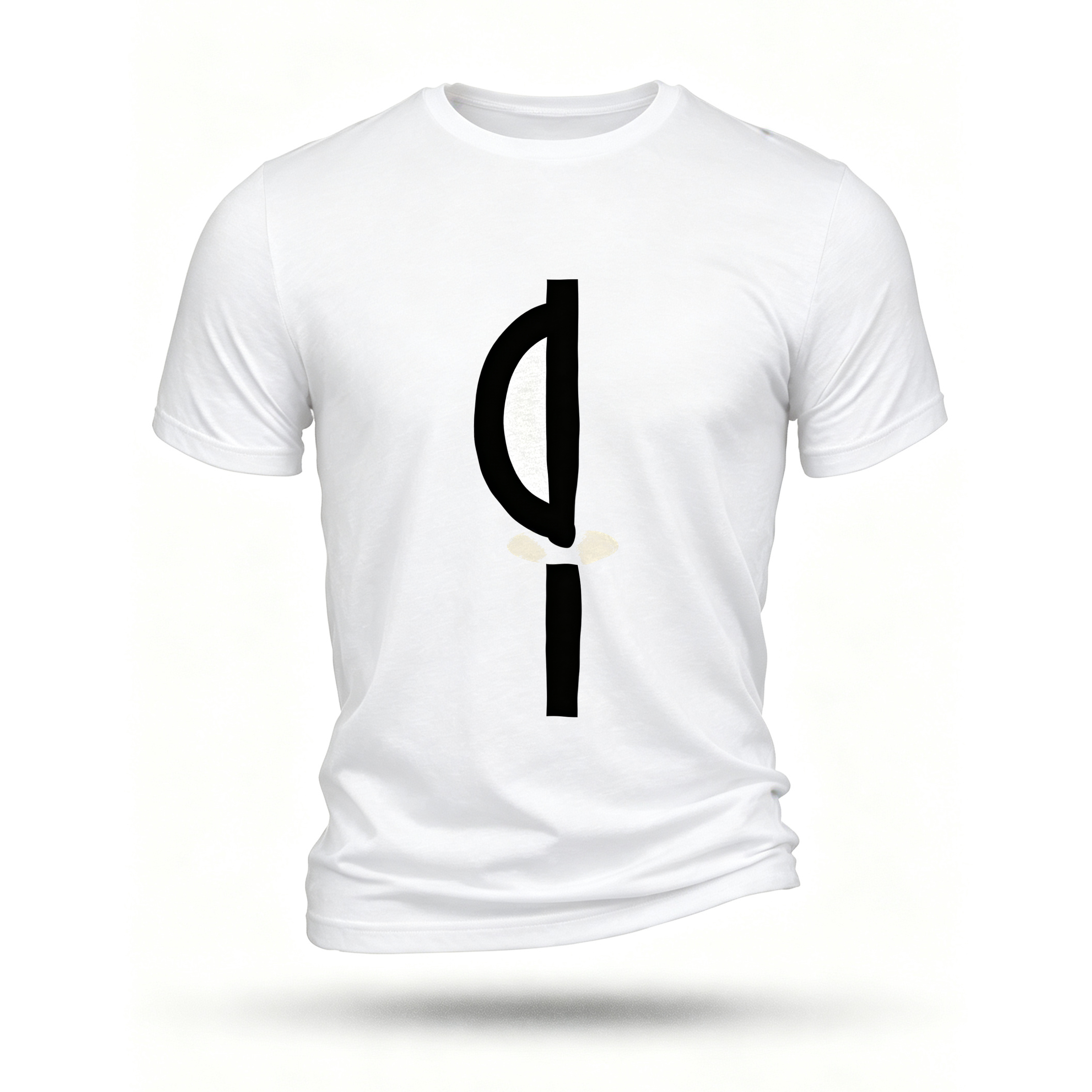 White T-shirt, front print