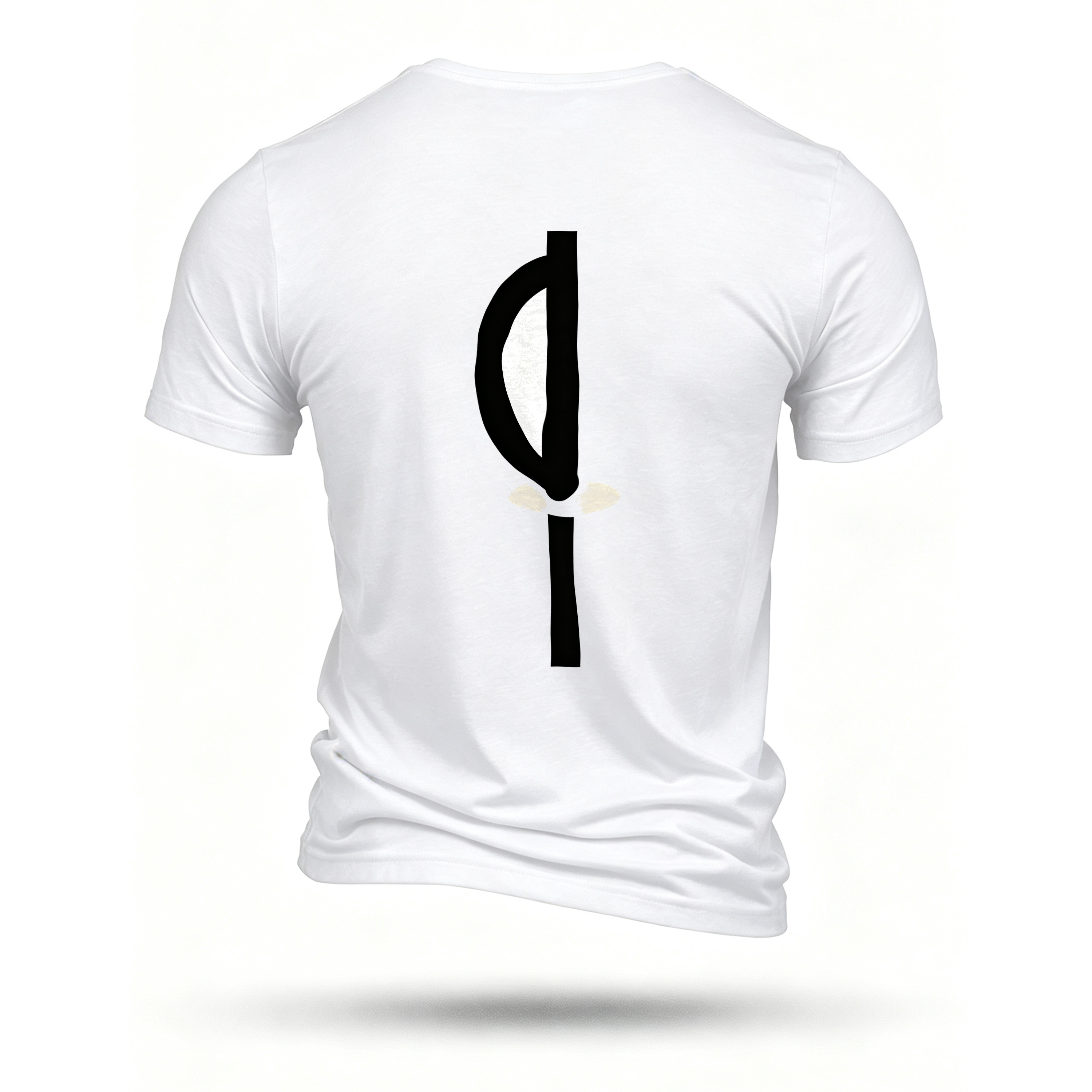White T-shirt, back print