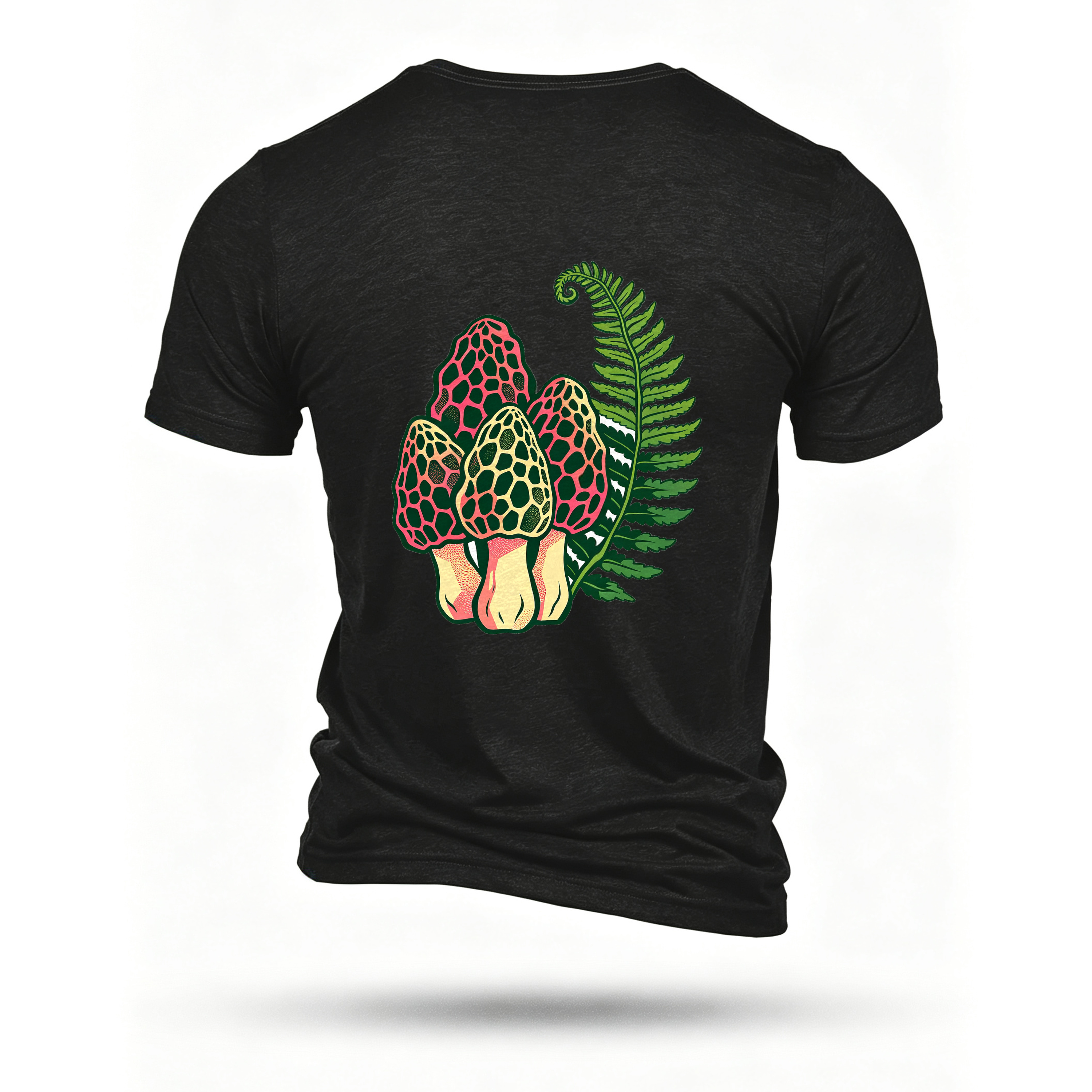 Black T-shirt, back print