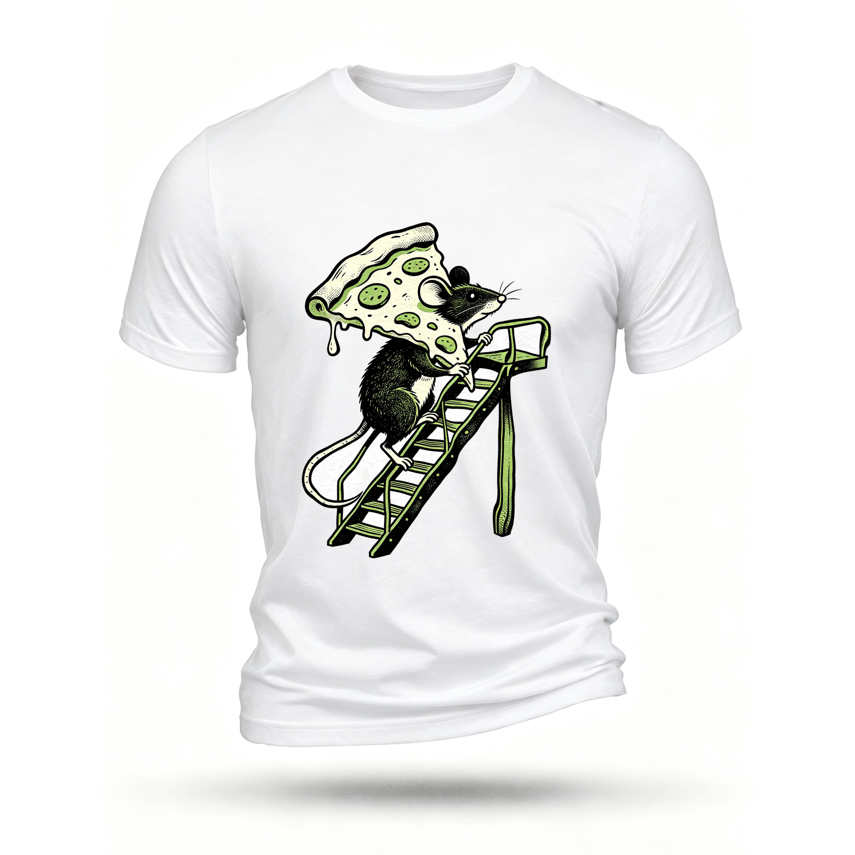 White T-shirt, front print