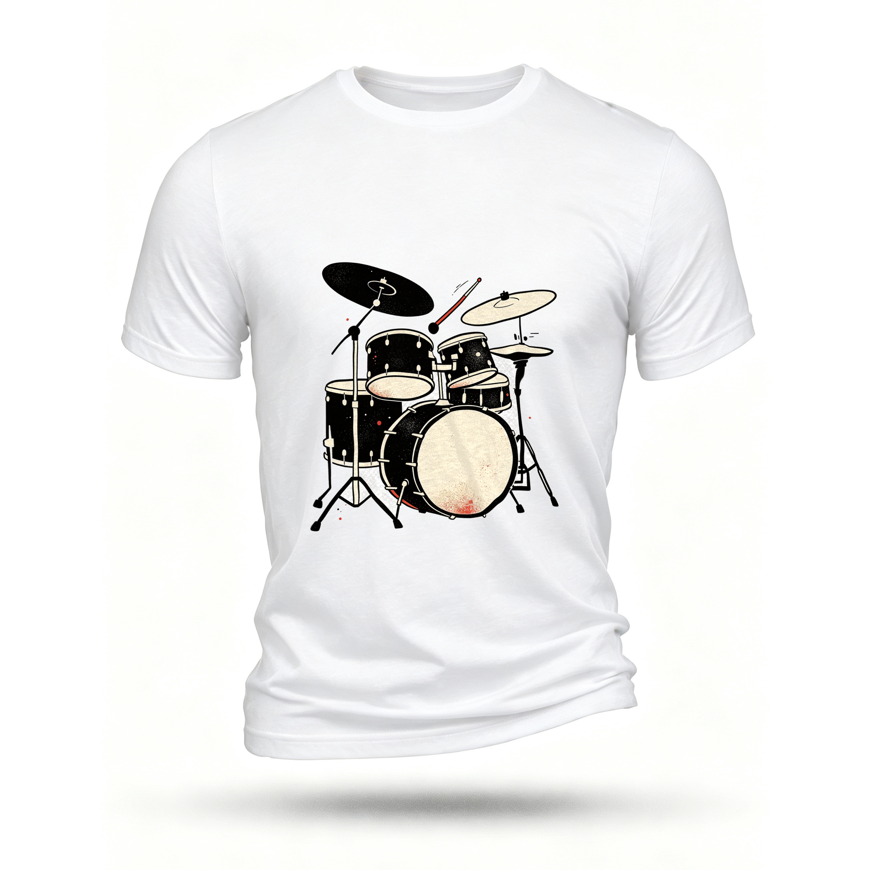 White T-shirt, front print