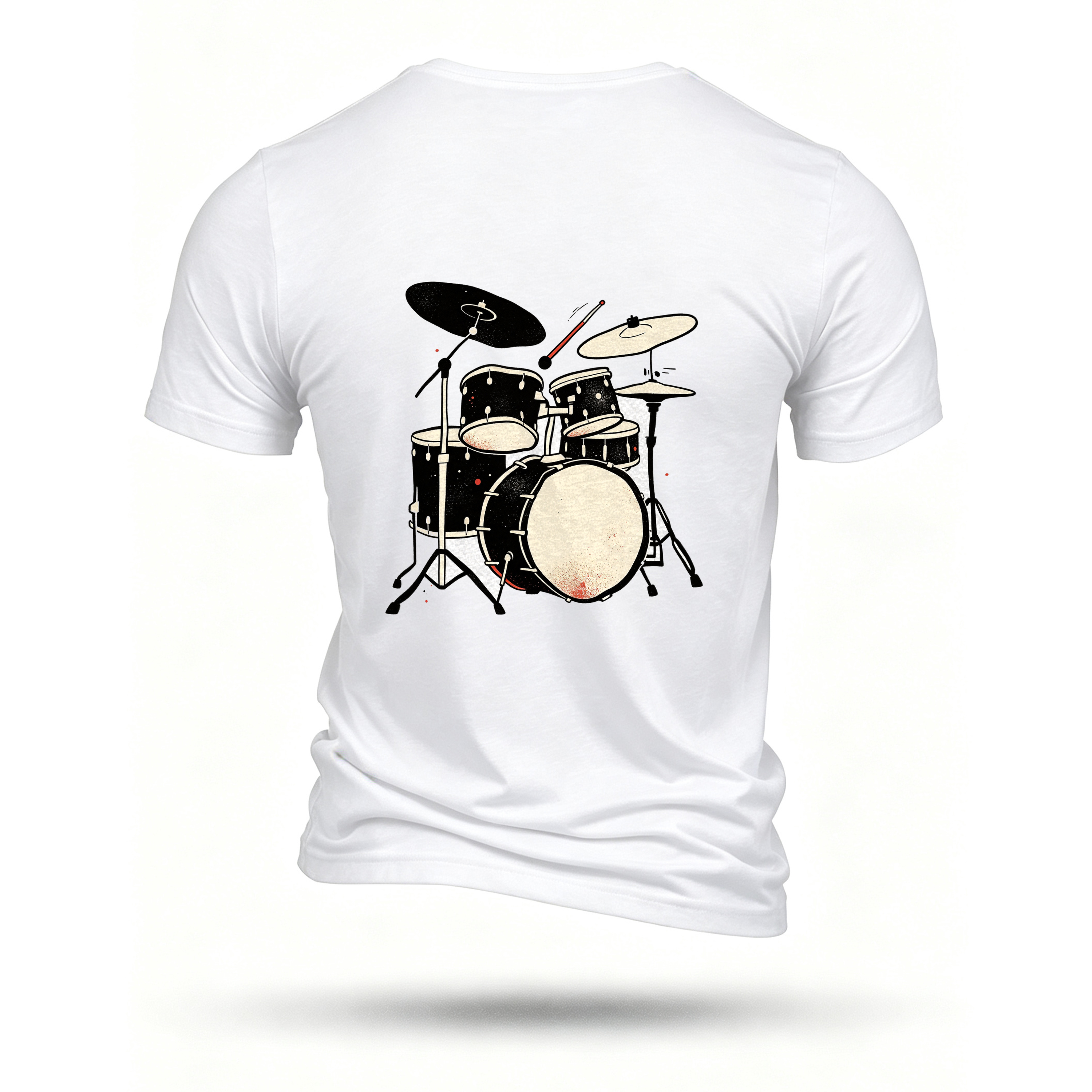 White T-shirt, back print