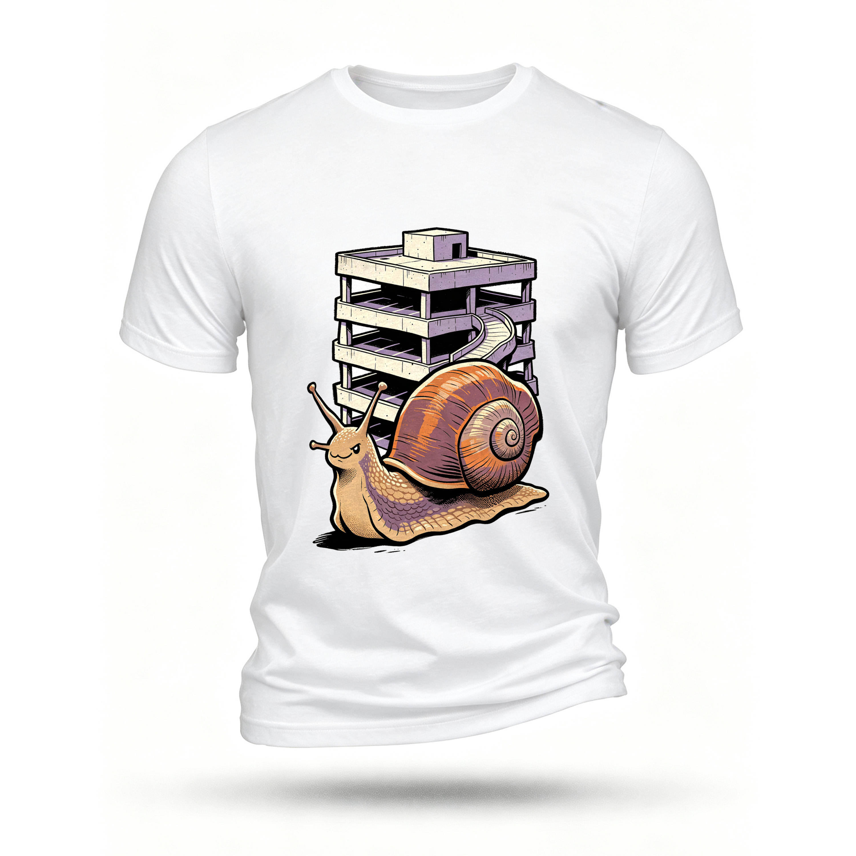 White T-shirt, front print
