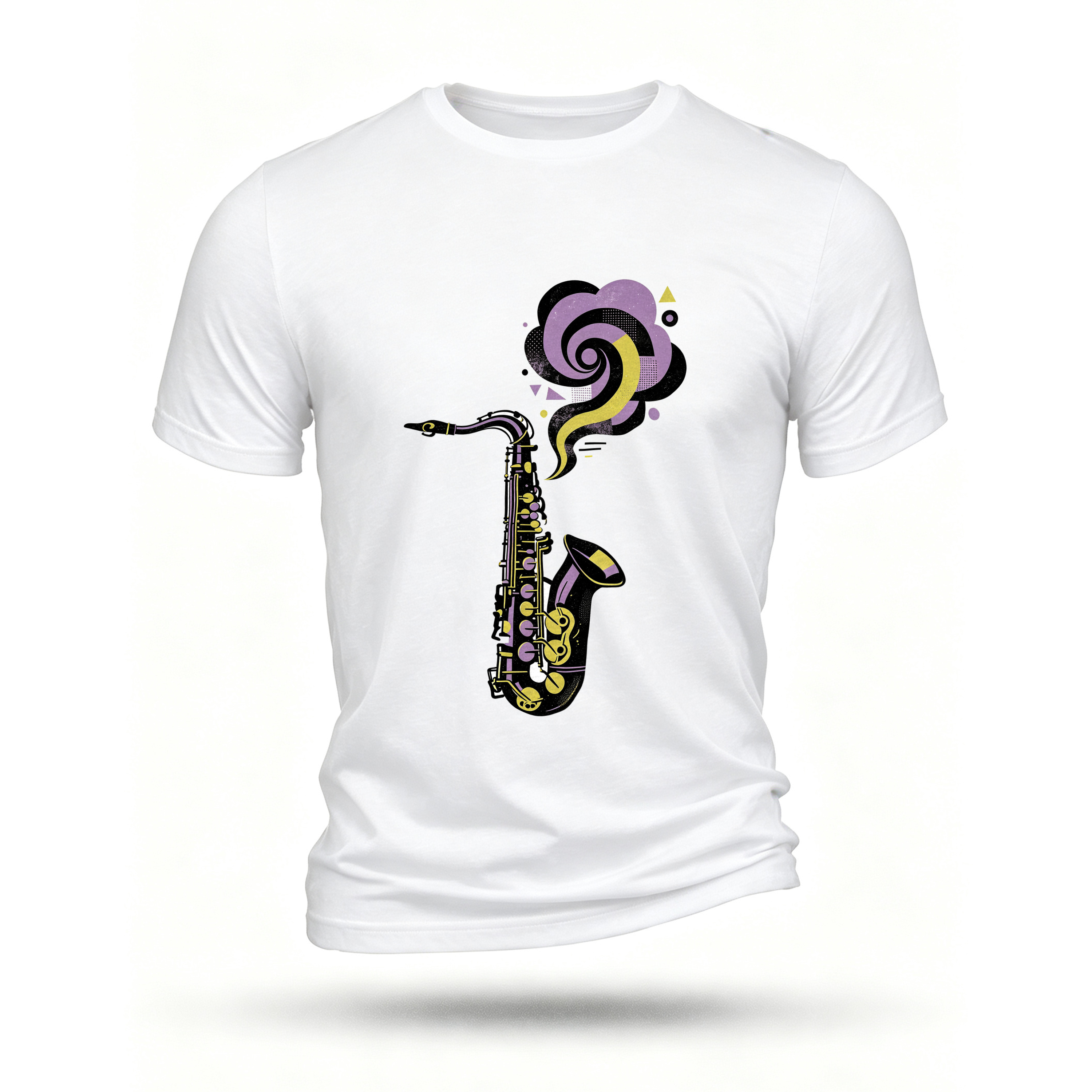 White T-shirt, front print