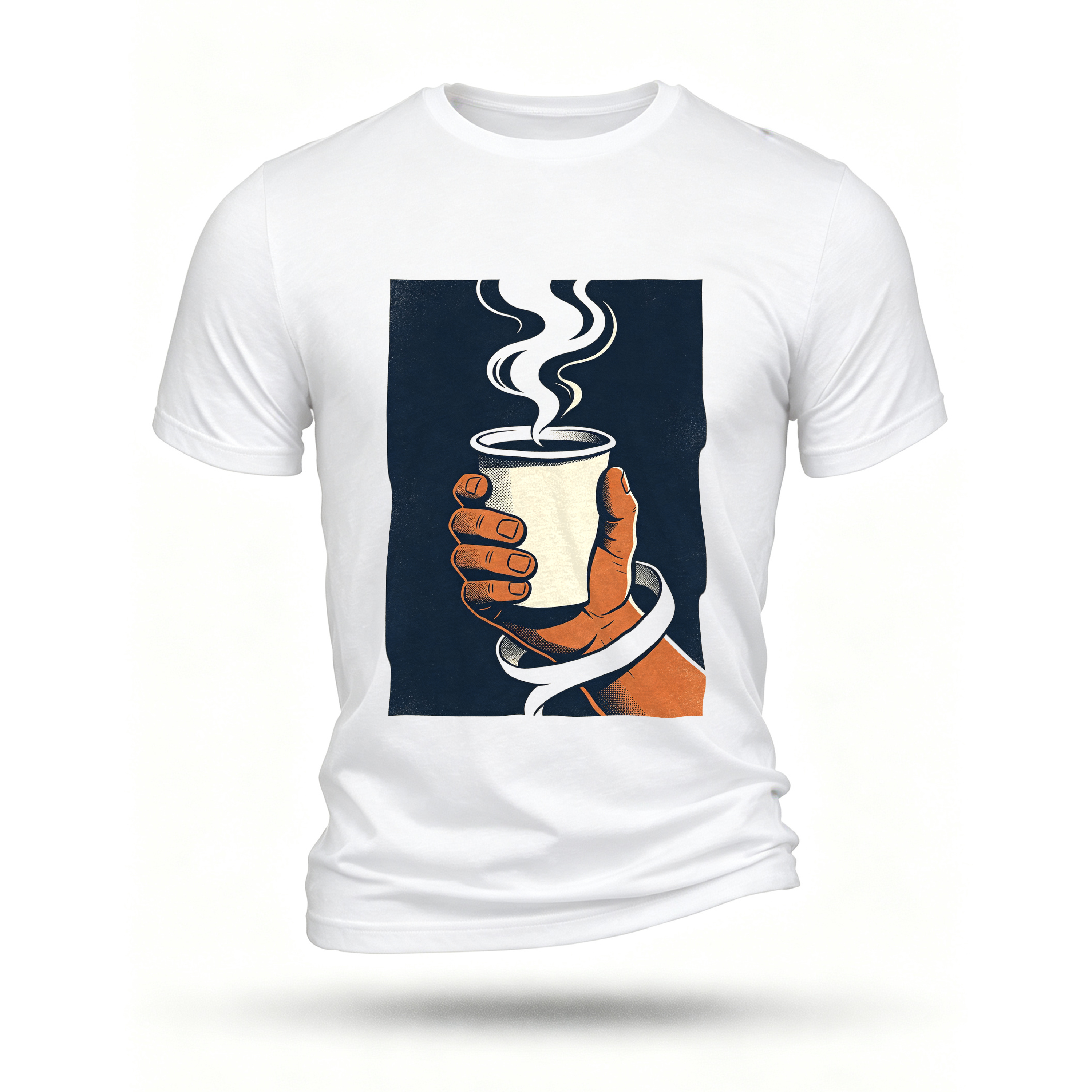 White T-shirt, front print