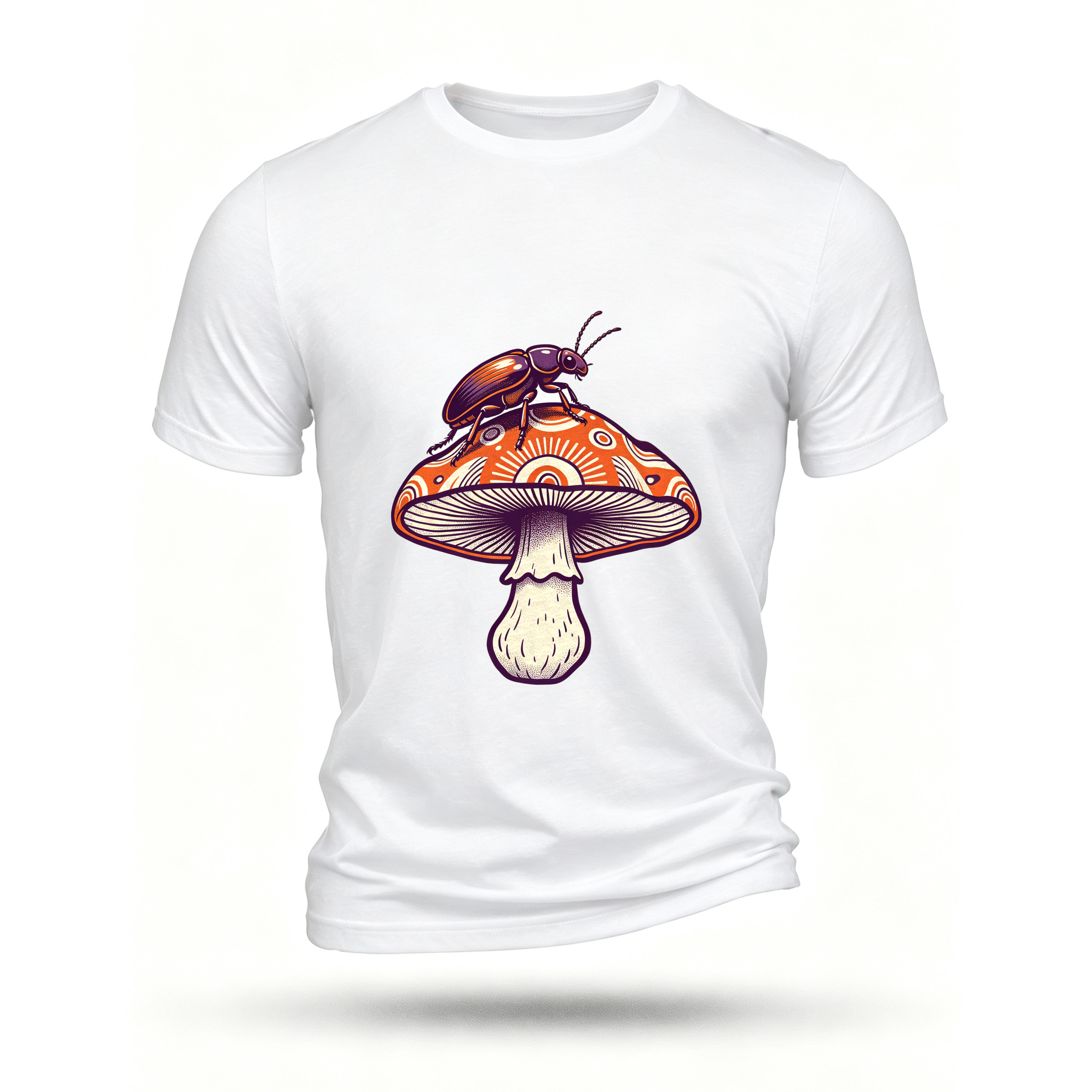 White T-shirt, front print
