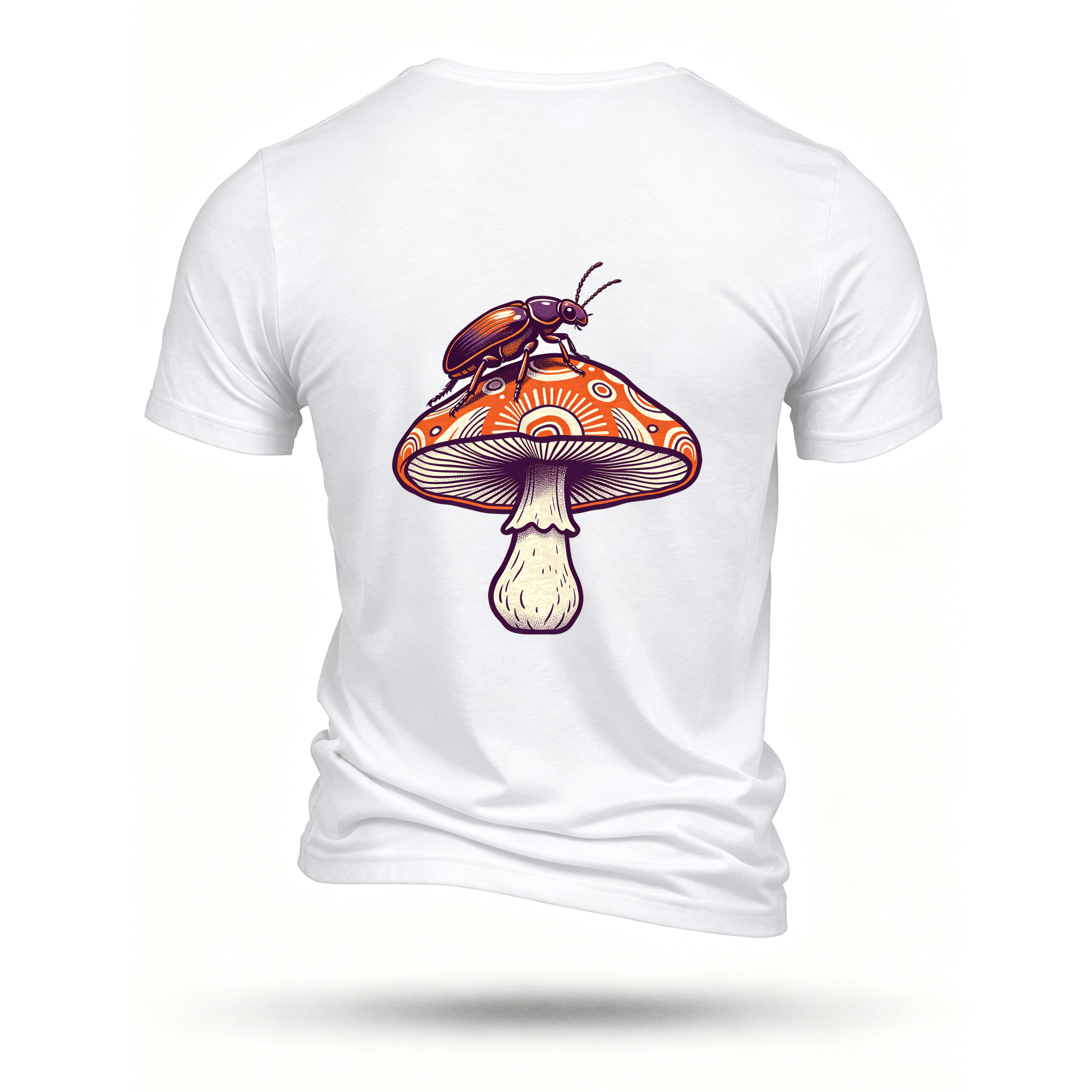 White T-shirt, back print