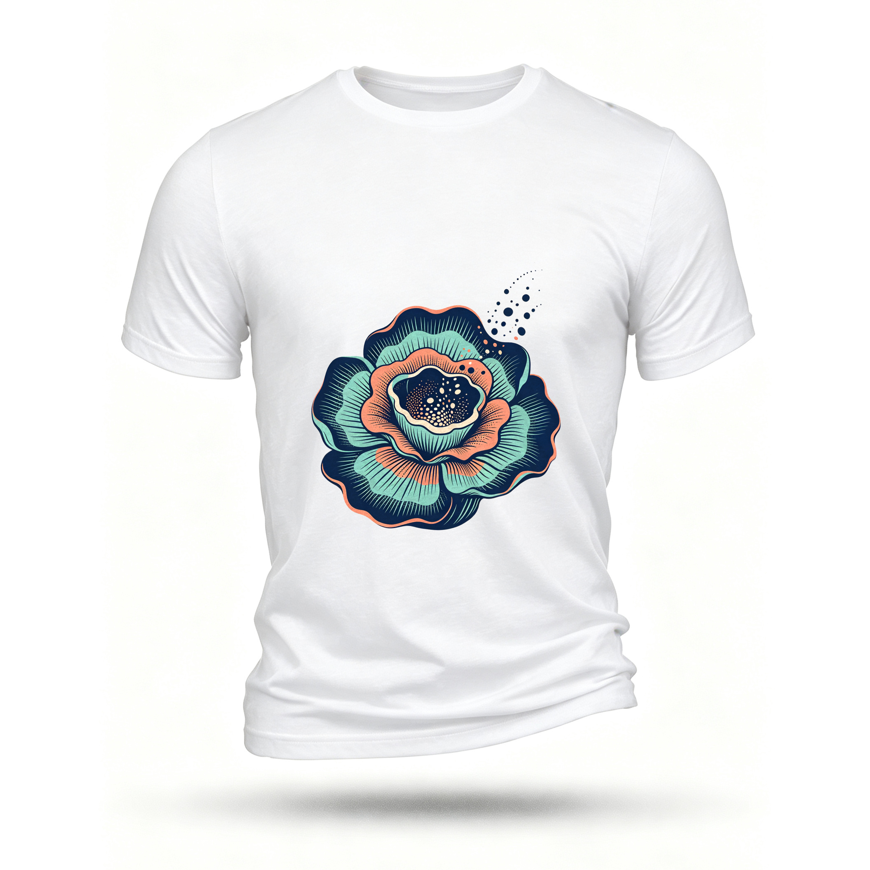 White T-shirt, front print