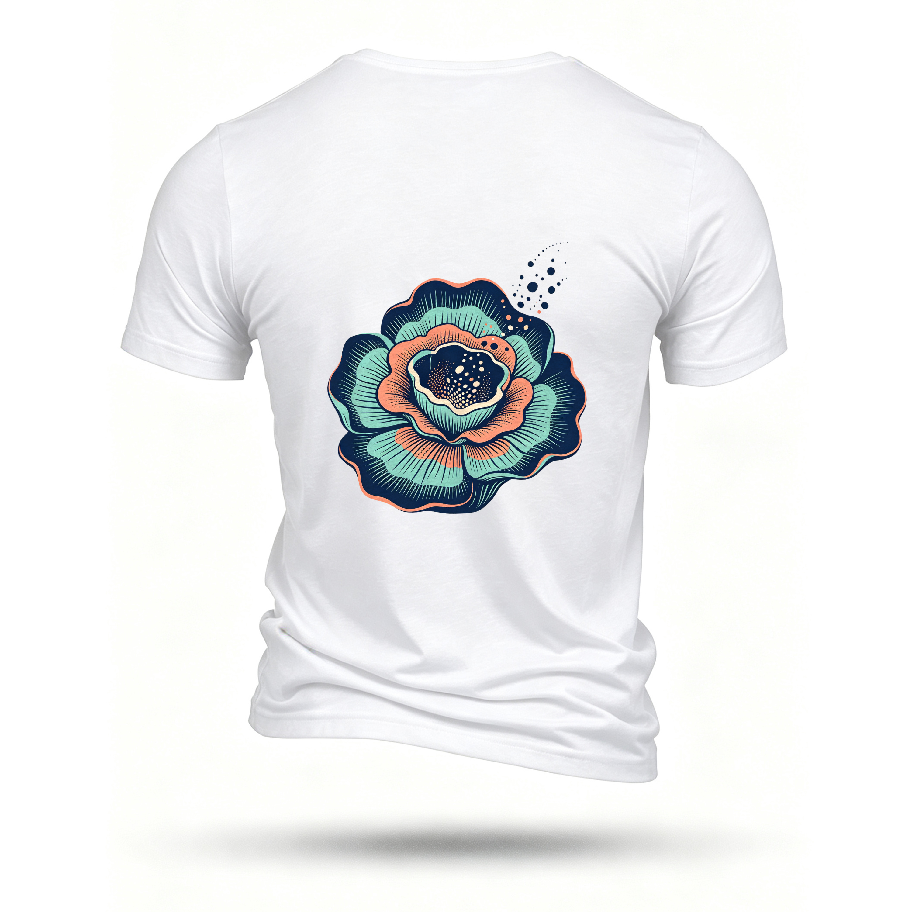 White T-shirt, back print