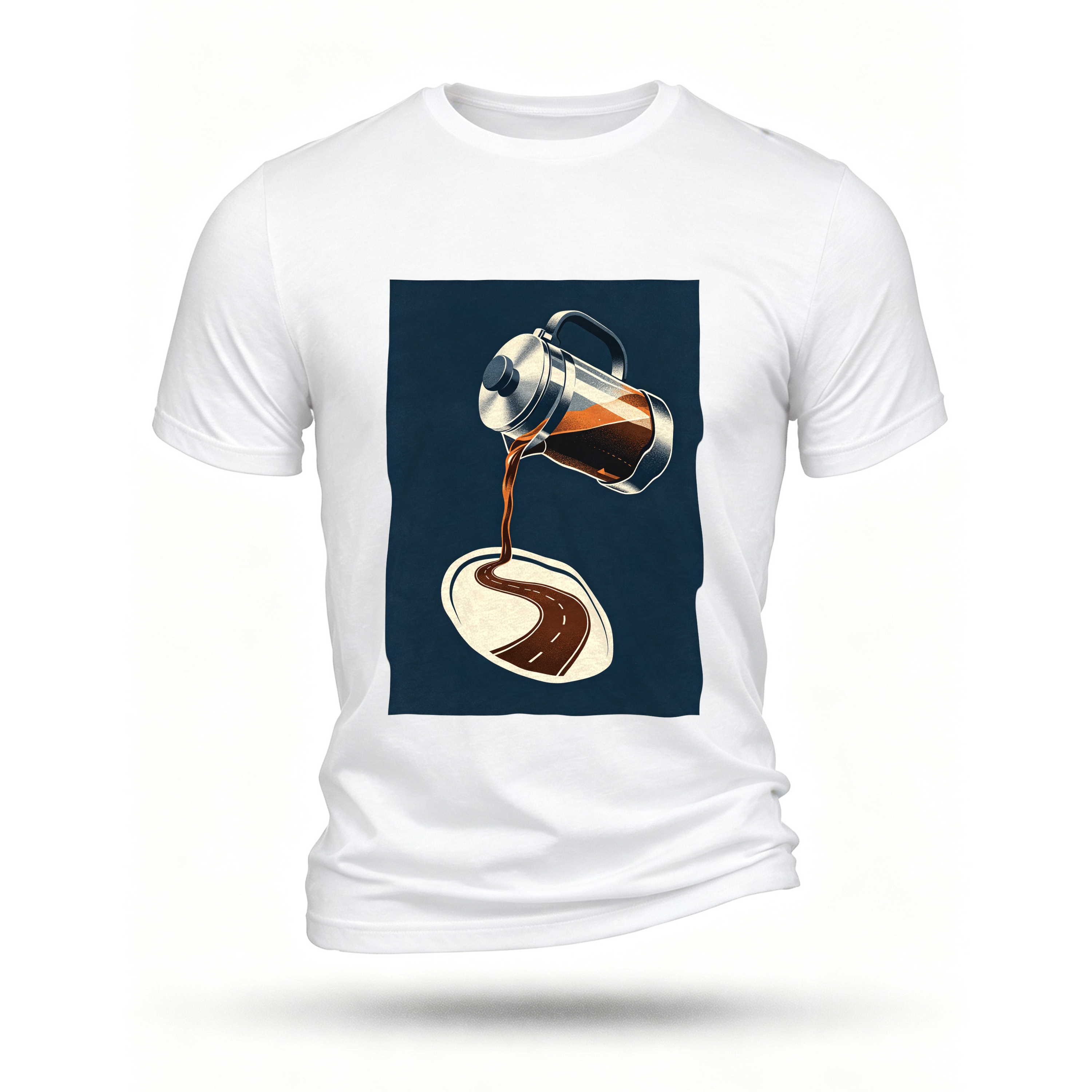 White T-shirt, front print