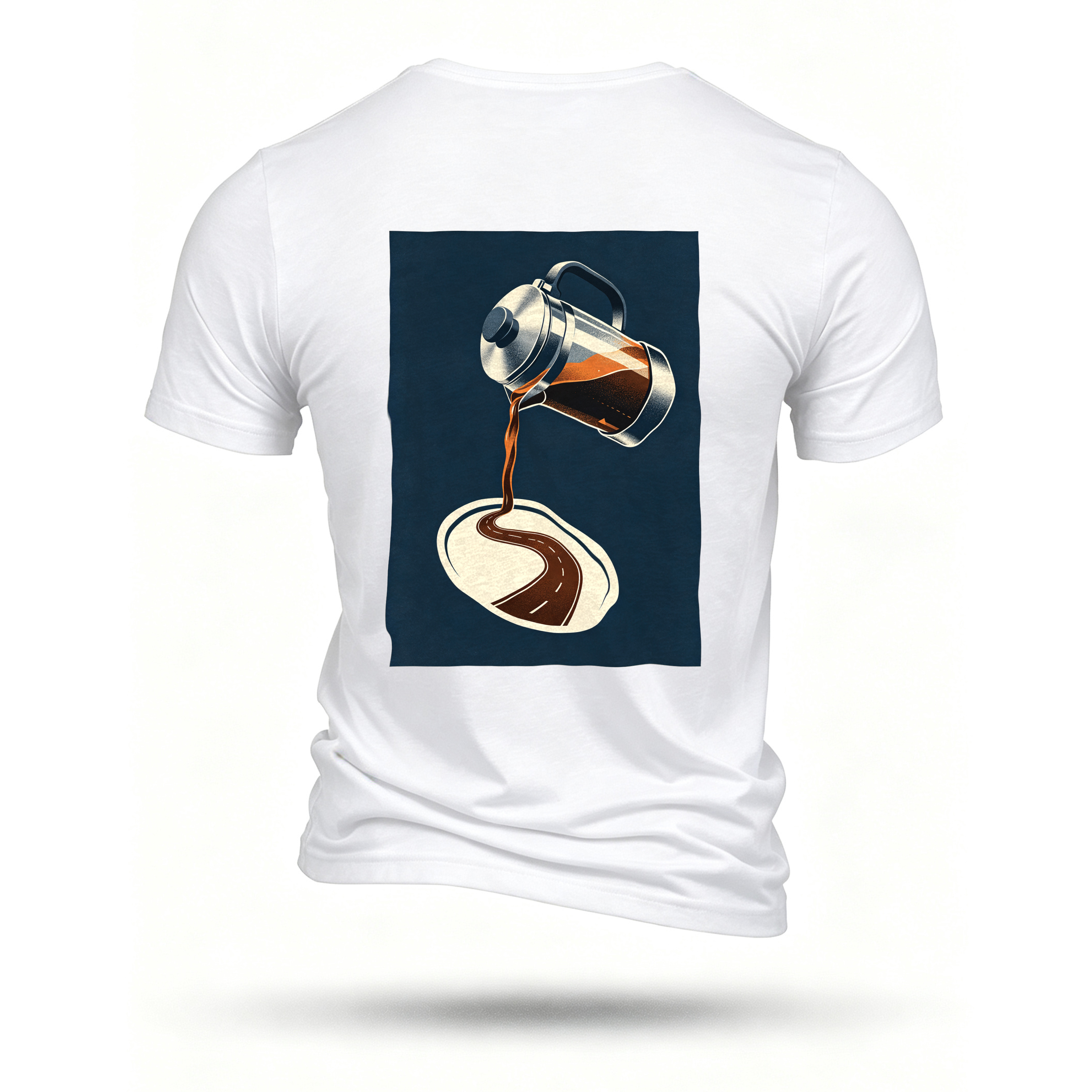 White T-shirt, back print