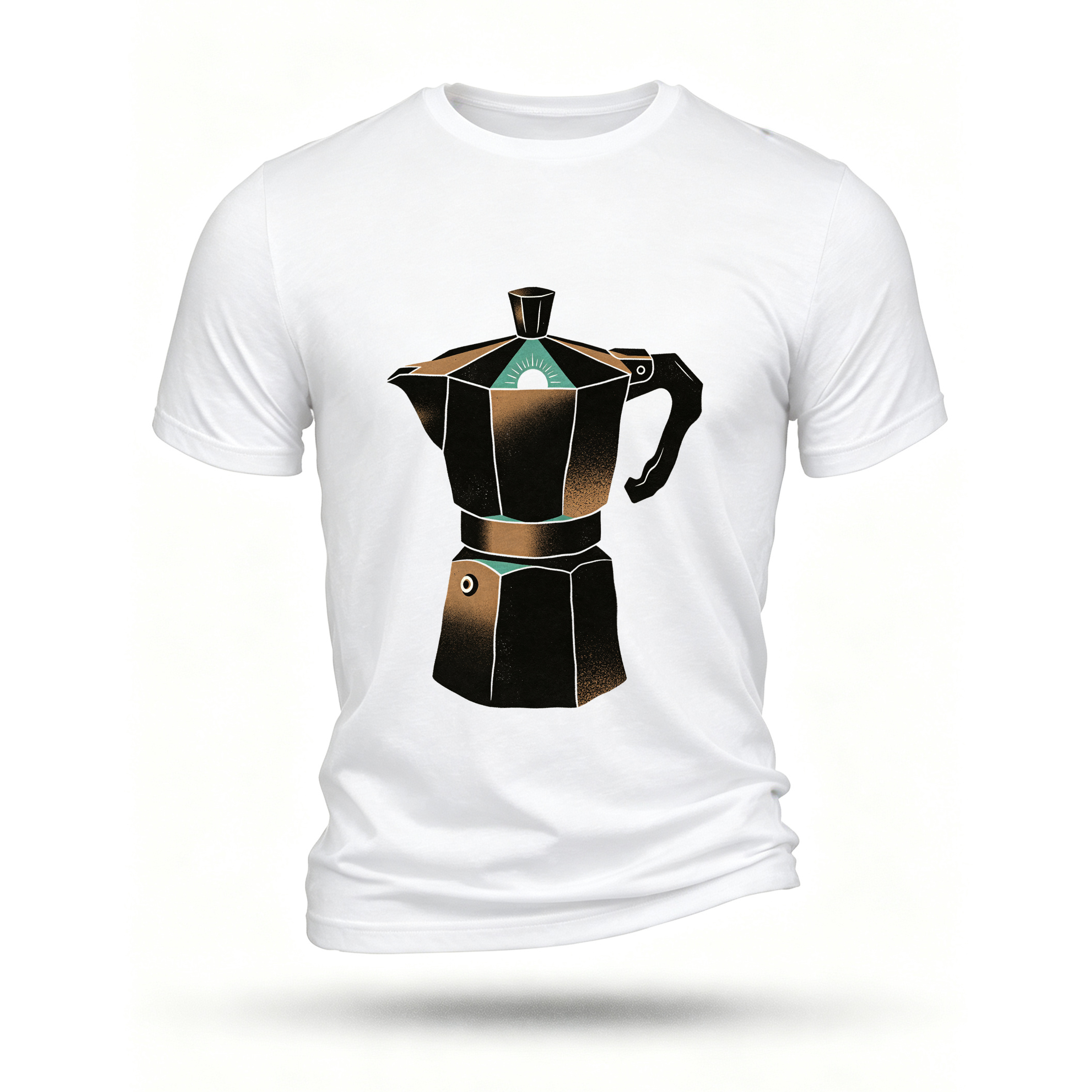 White T-shirt, front print