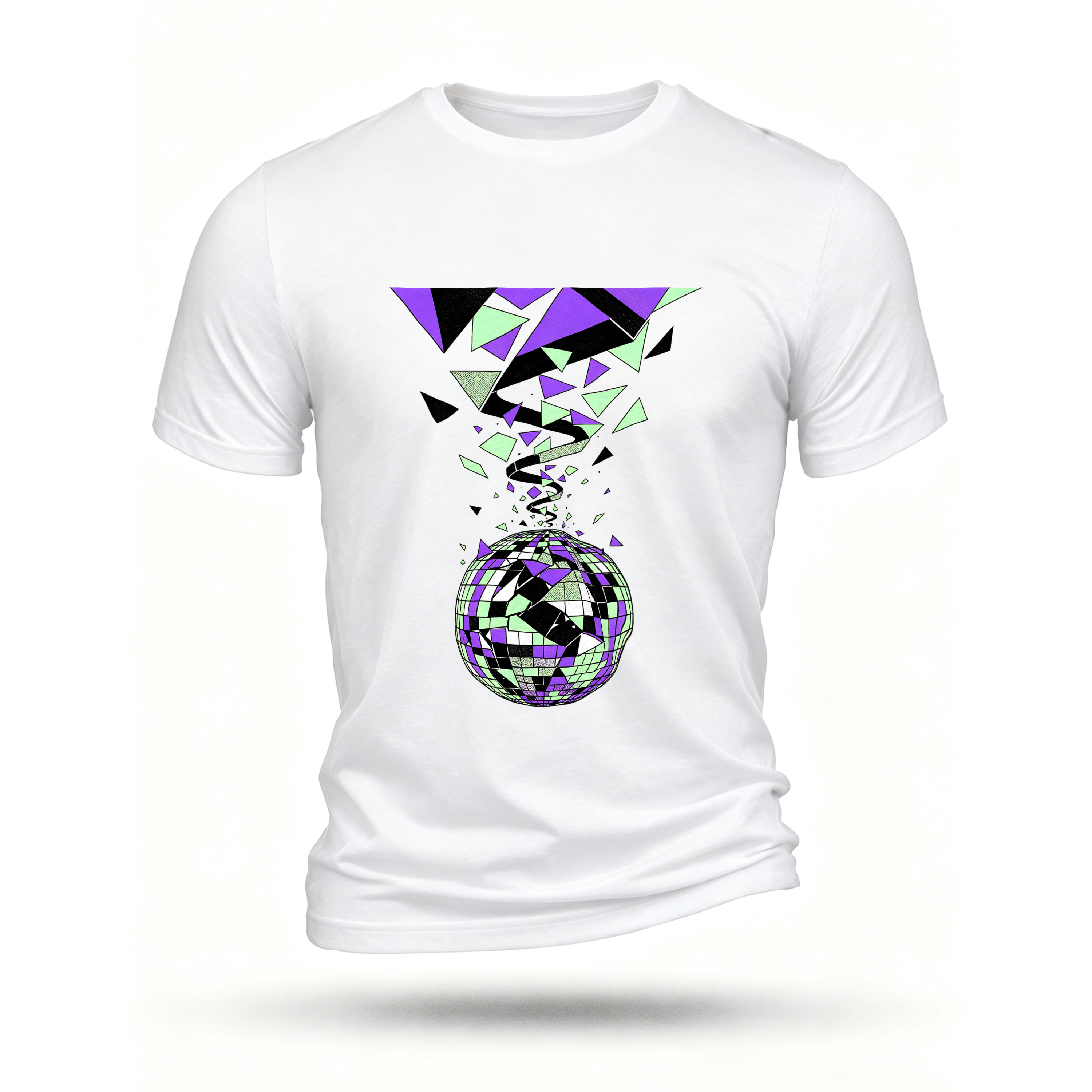 White T-shirt, front print