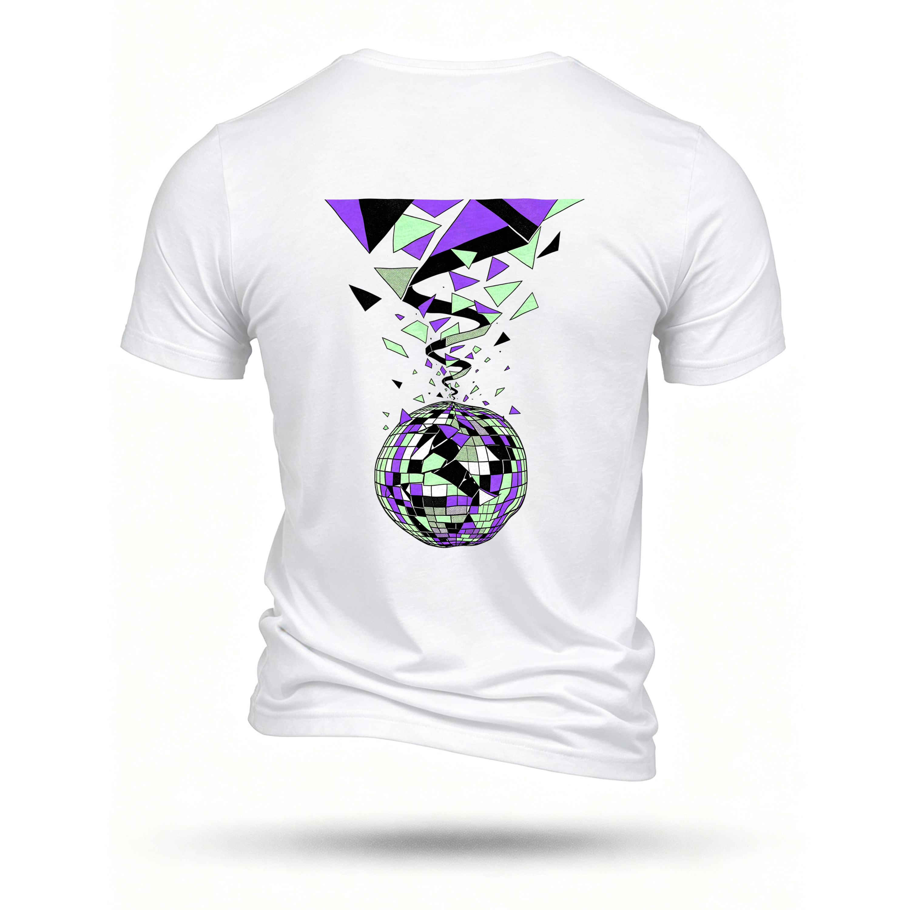 White T-shirt, back print