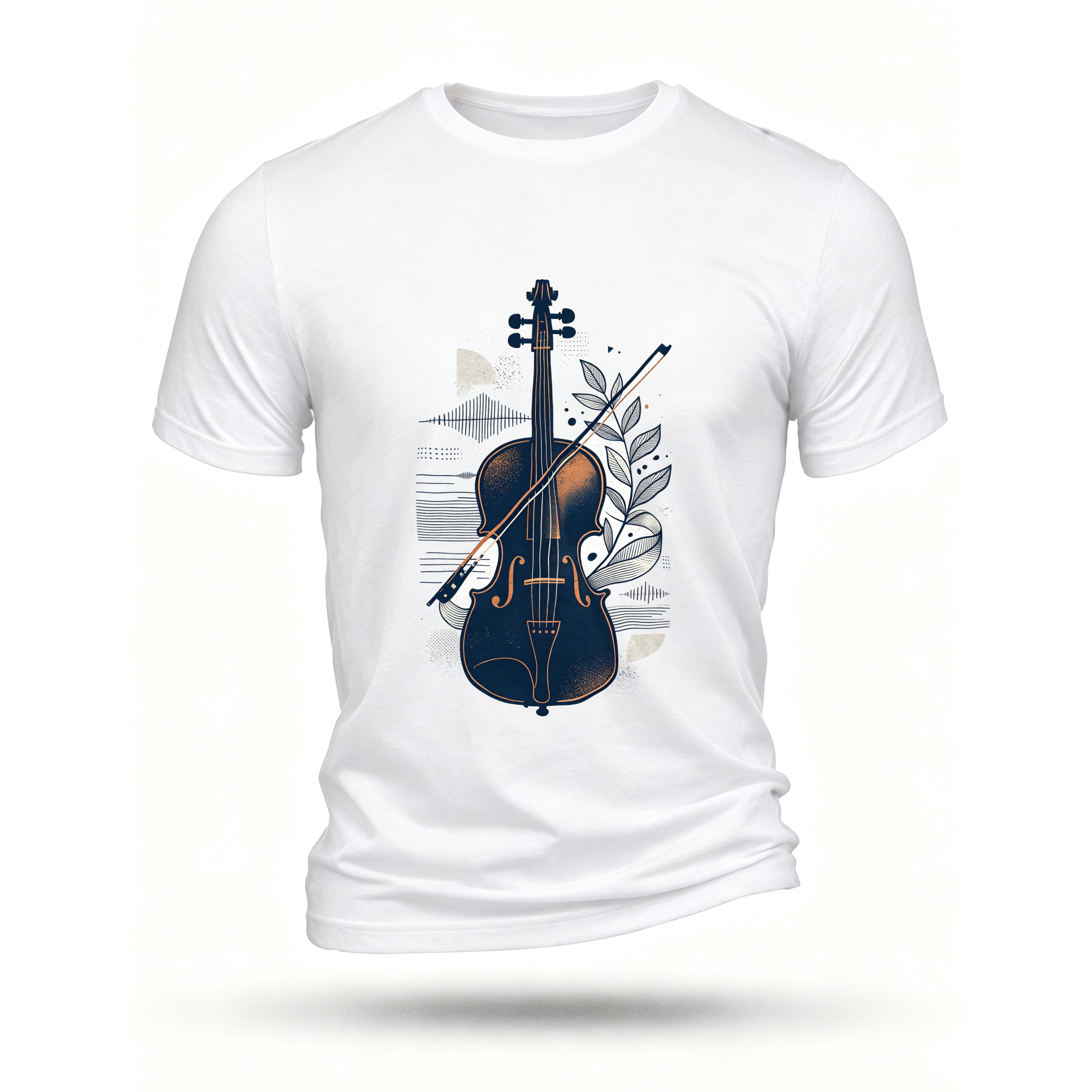 White T-shirt, front print