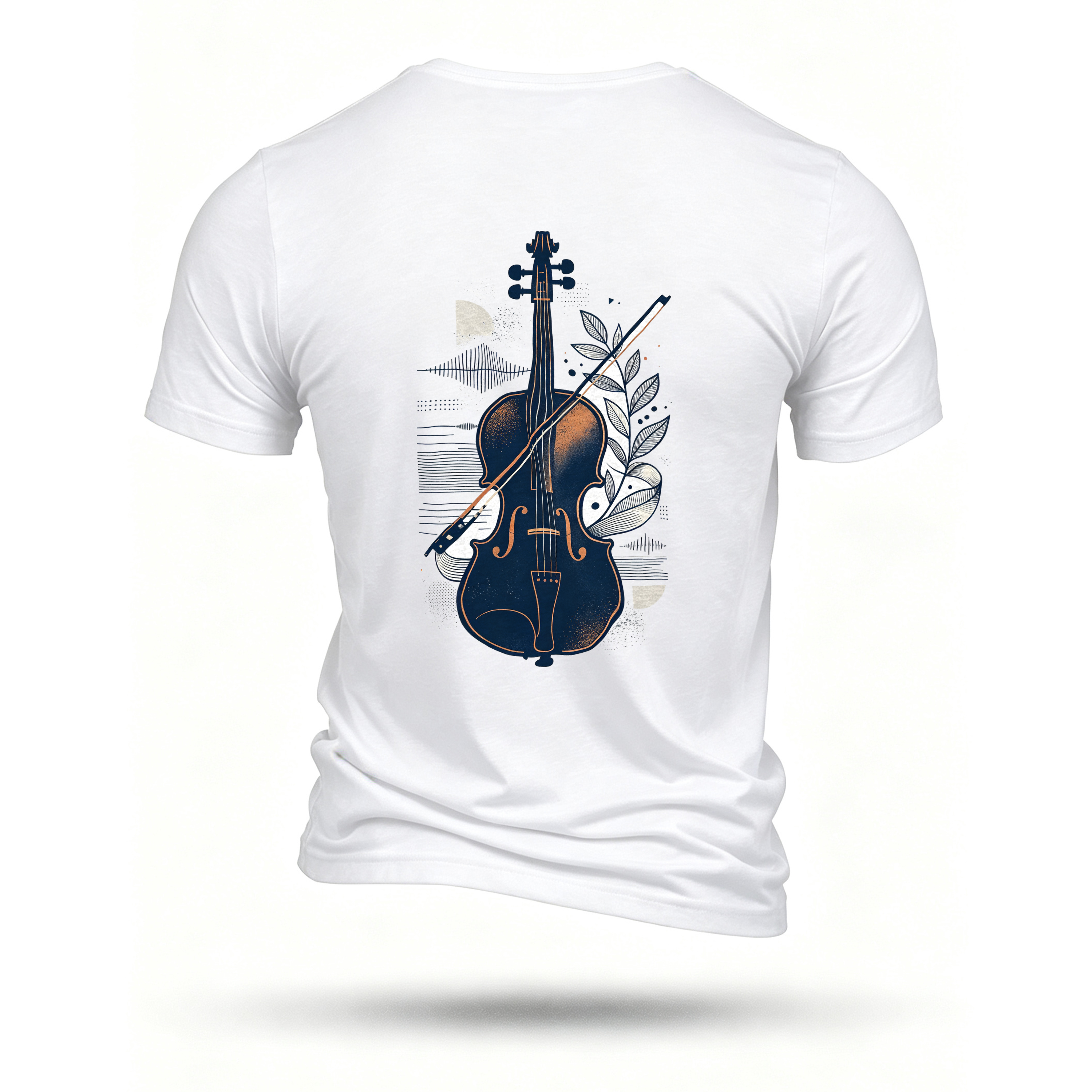 White T-shirt, back print