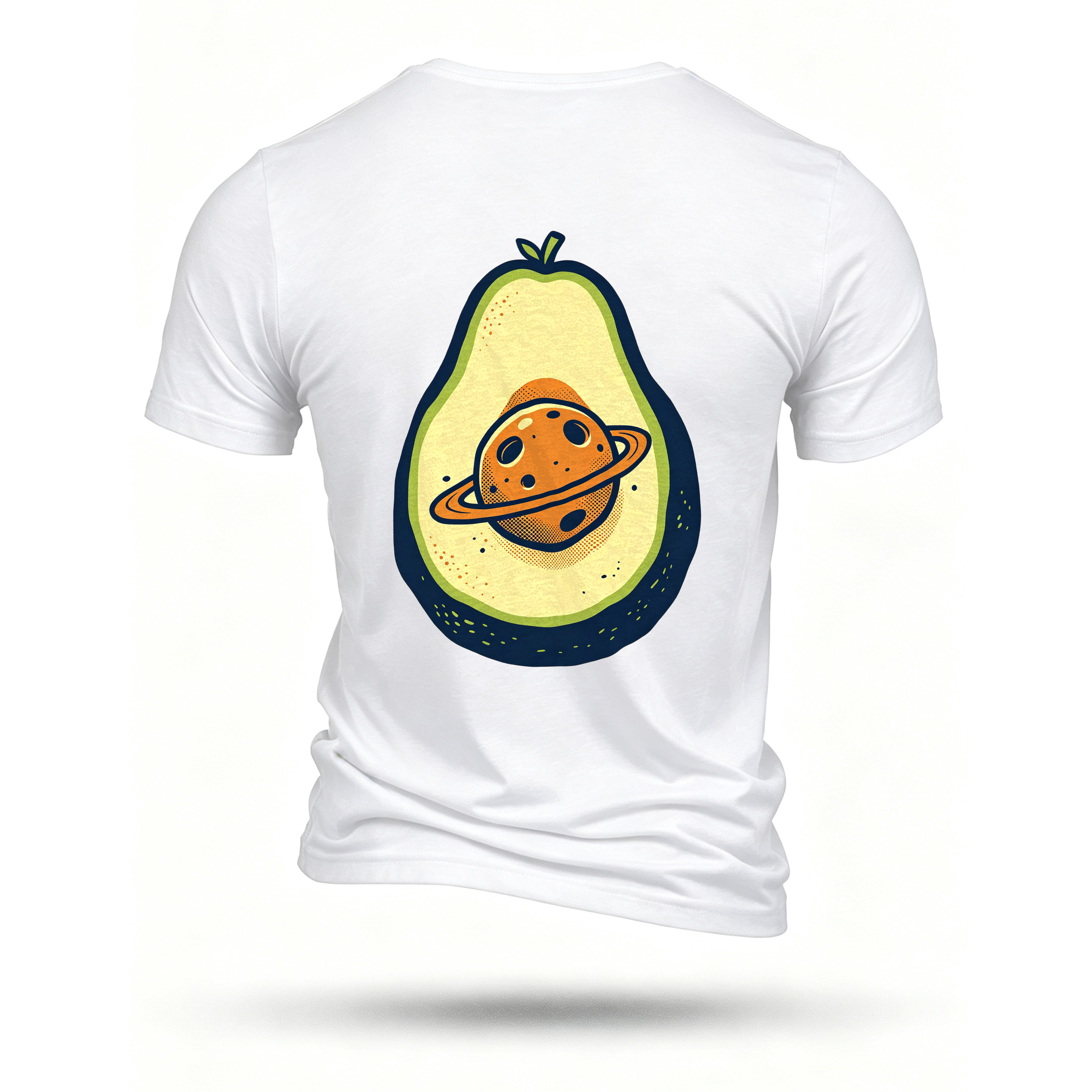 White T-shirt, back print