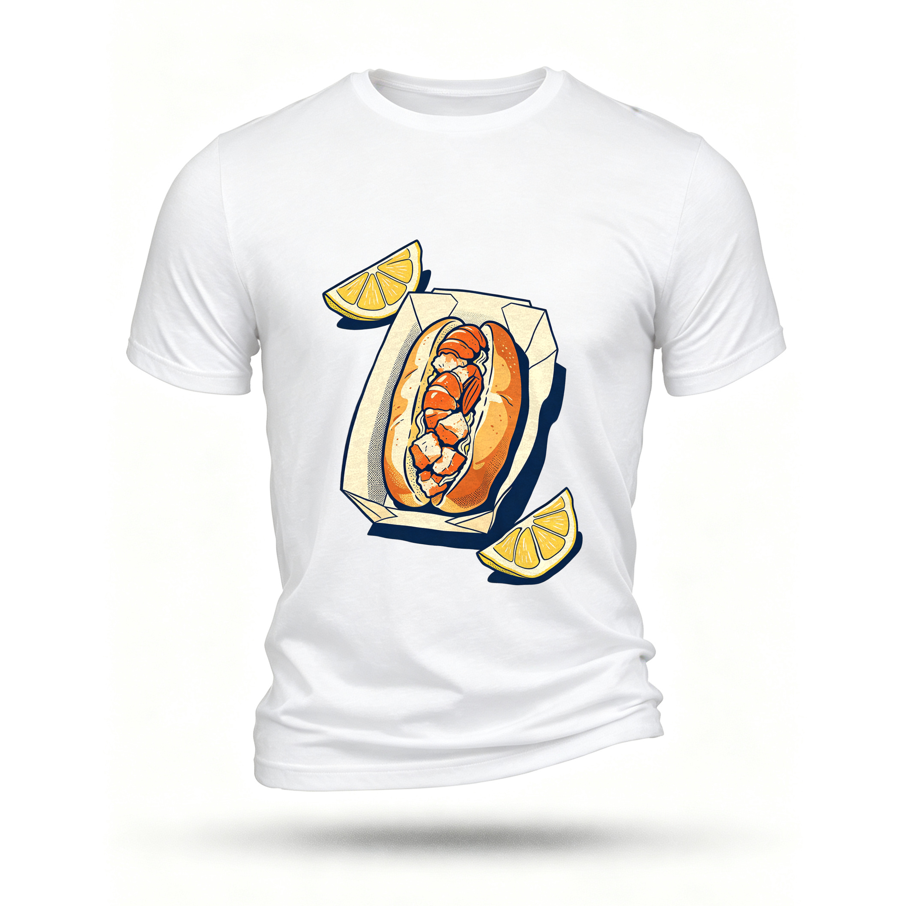 White T-shirt, front print