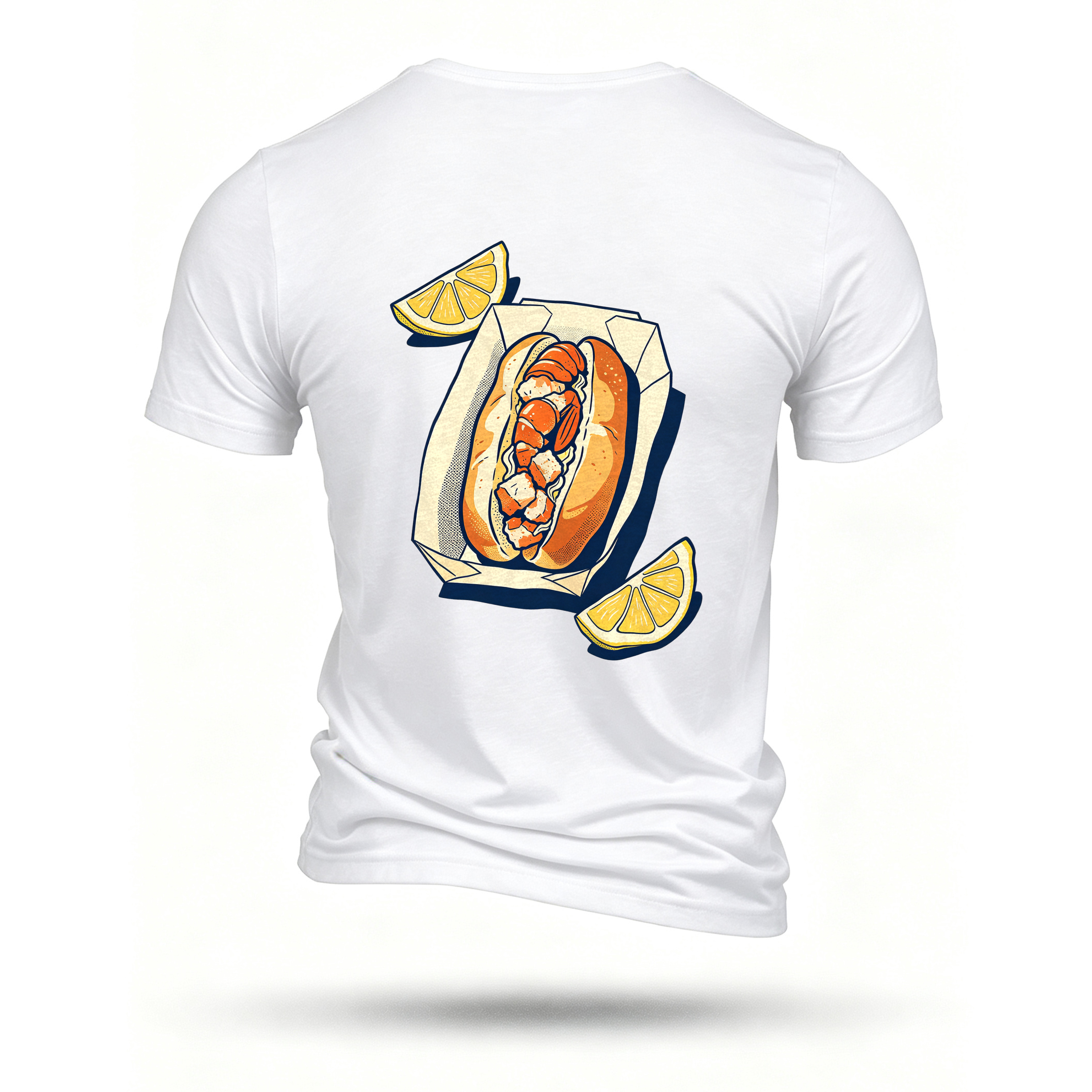 White T-shirt, back print