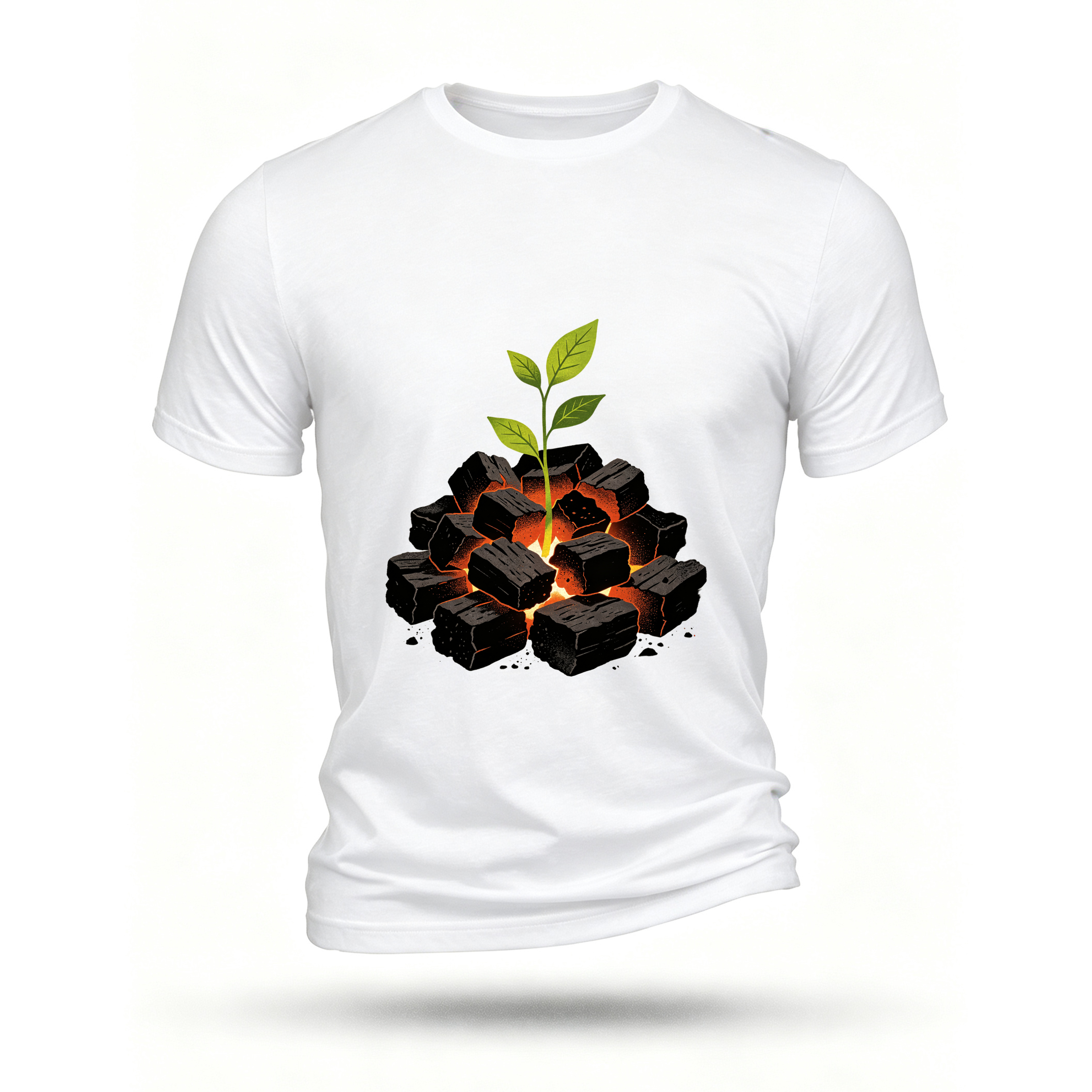 White T-shirt, front print